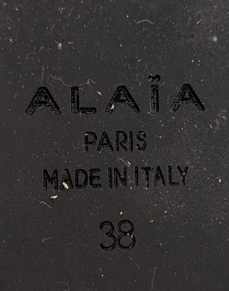 Alaïa Black Suede Bow Platform Sandals - EU 38 — photo 6 of 9