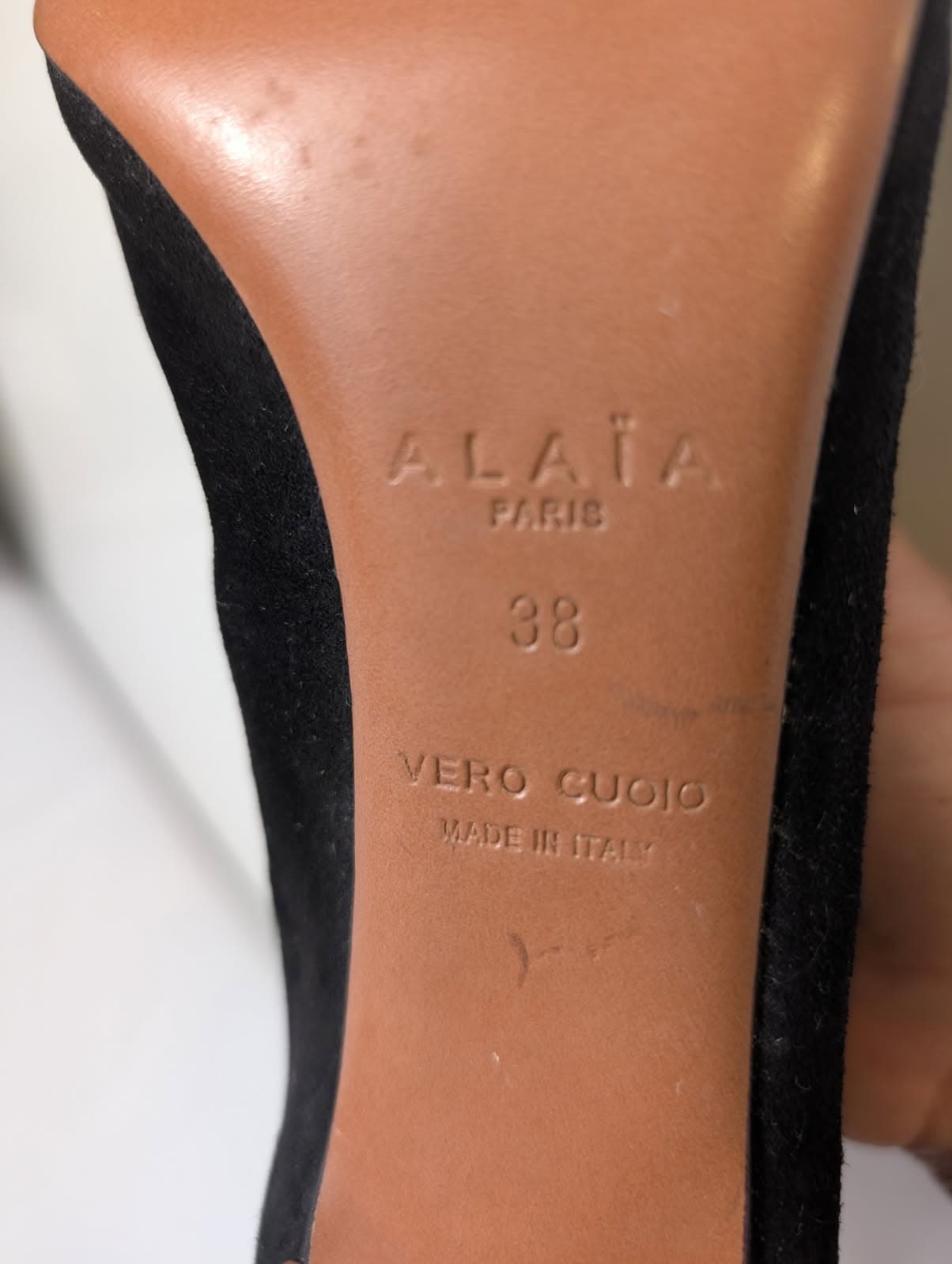 Alaïa Paris Black Suede Cutout Lace-Up Heels - Women's EU 38 — photo 4 of 7
