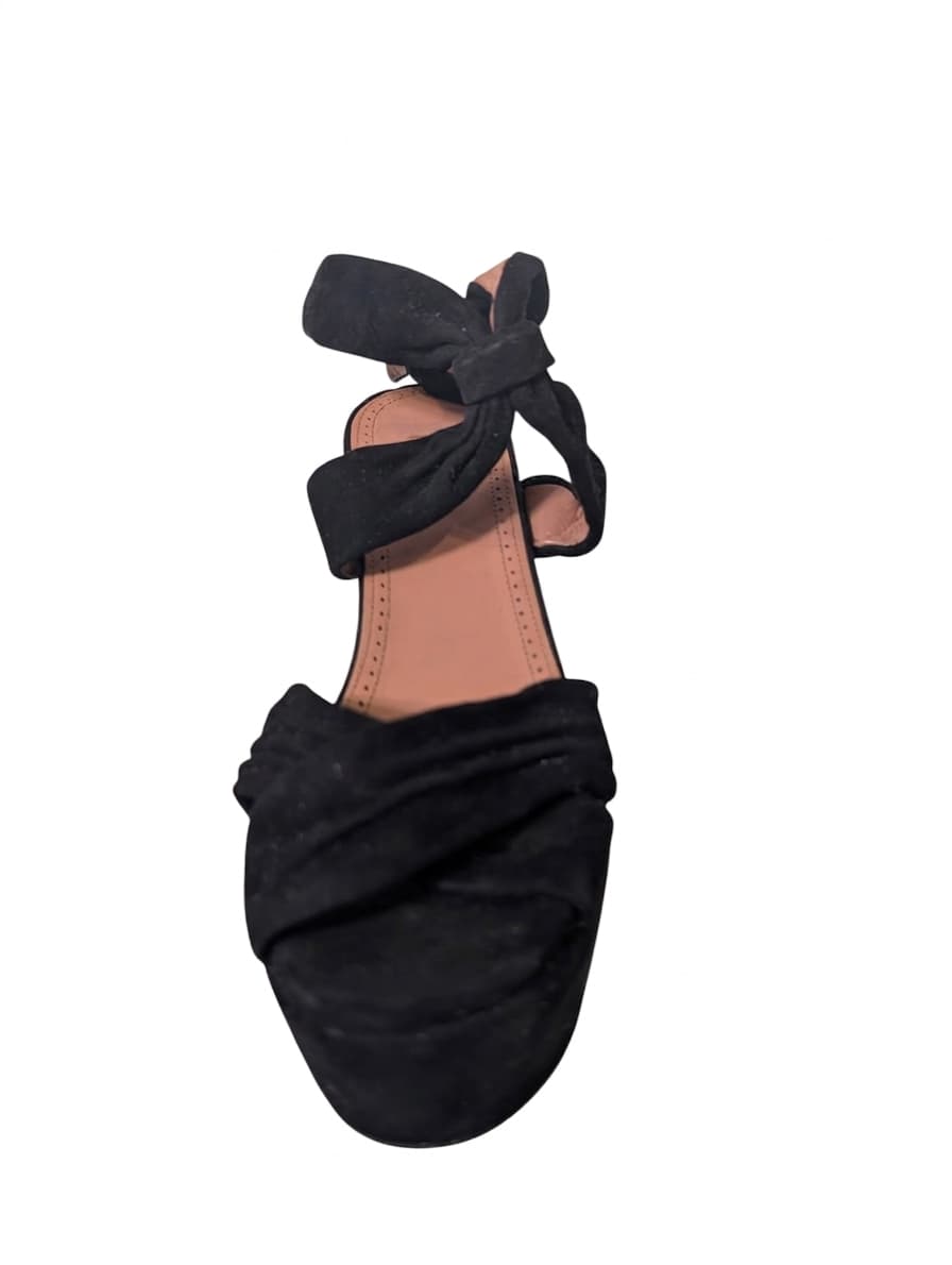 Alaïa Paris Black Suede Platform Wedge Sandals - Size EU 38 — photo 1 of 8