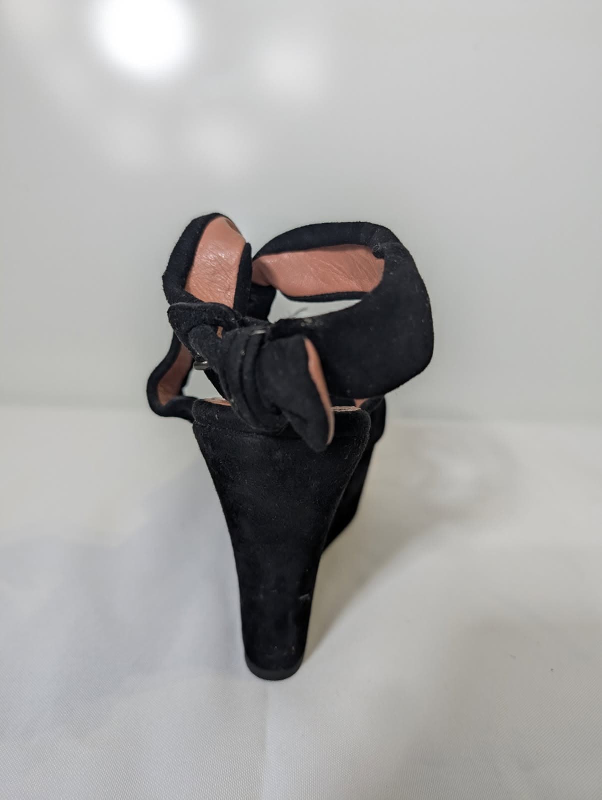 Alaïa Paris Black Suede Platform Wedge Sandals - Size EU 38 — photo 6 of 8
