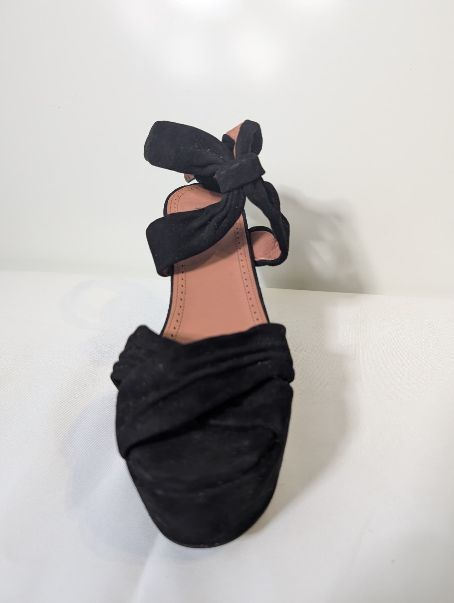 Alaïa Paris Platform Wedge Sandals Black Suede — photo 6 of 10