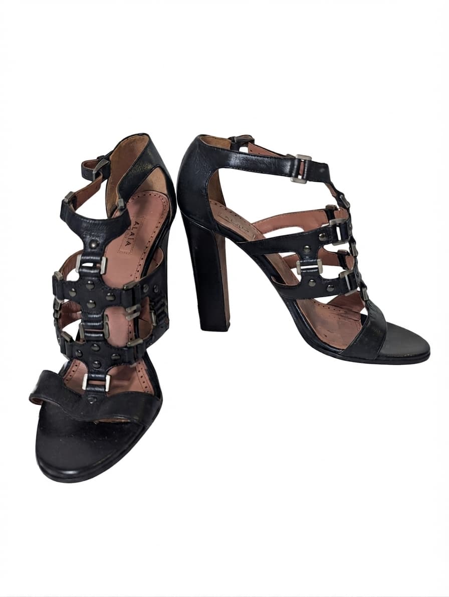 Alaïa Paris Studded Gladiator Heeled Sandals Black EU 38 — photo 1 of 8