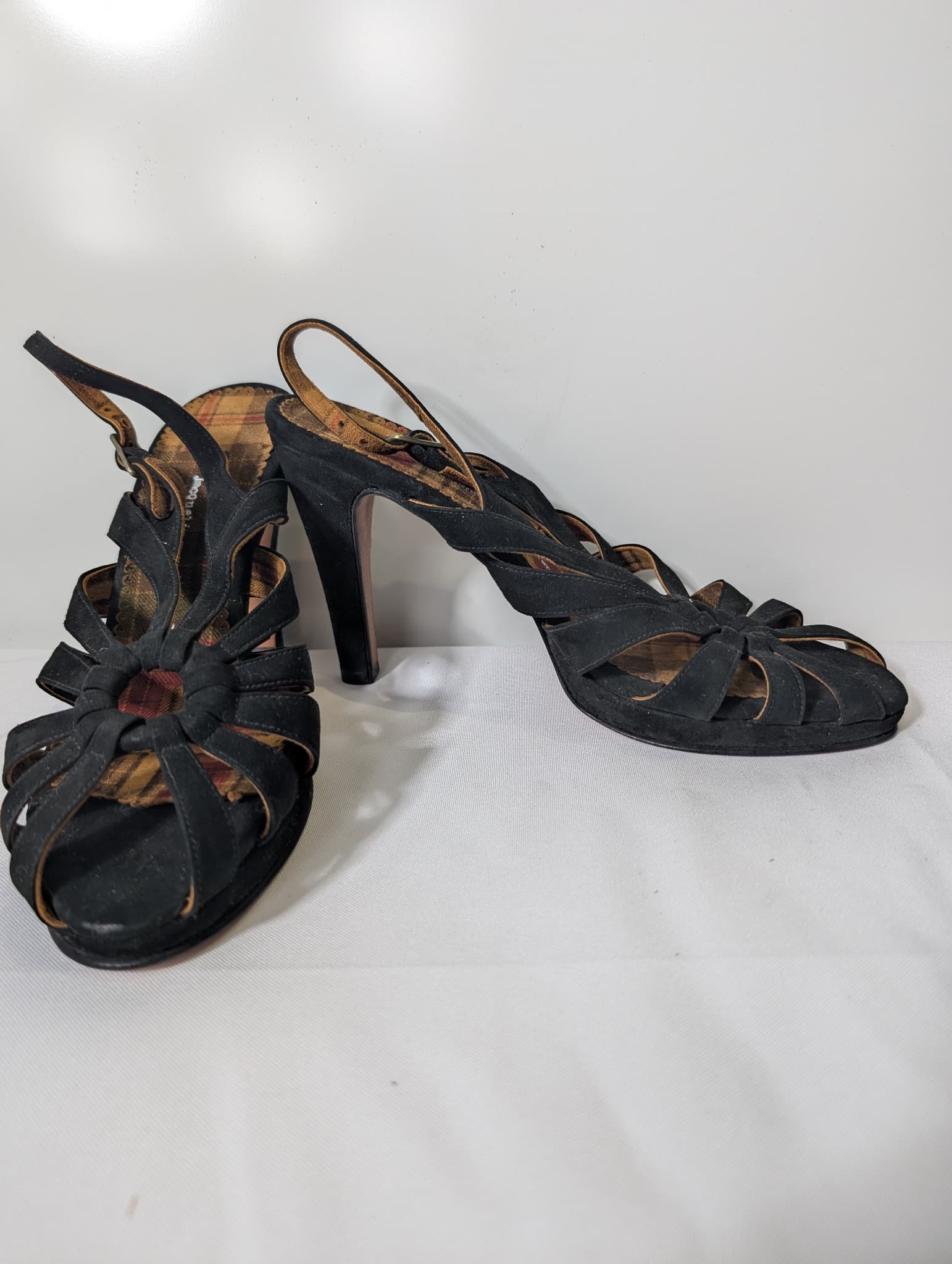 Alaïa Strappy Stiletto Sandals Black Suede Size 38 — photo 8 of 15