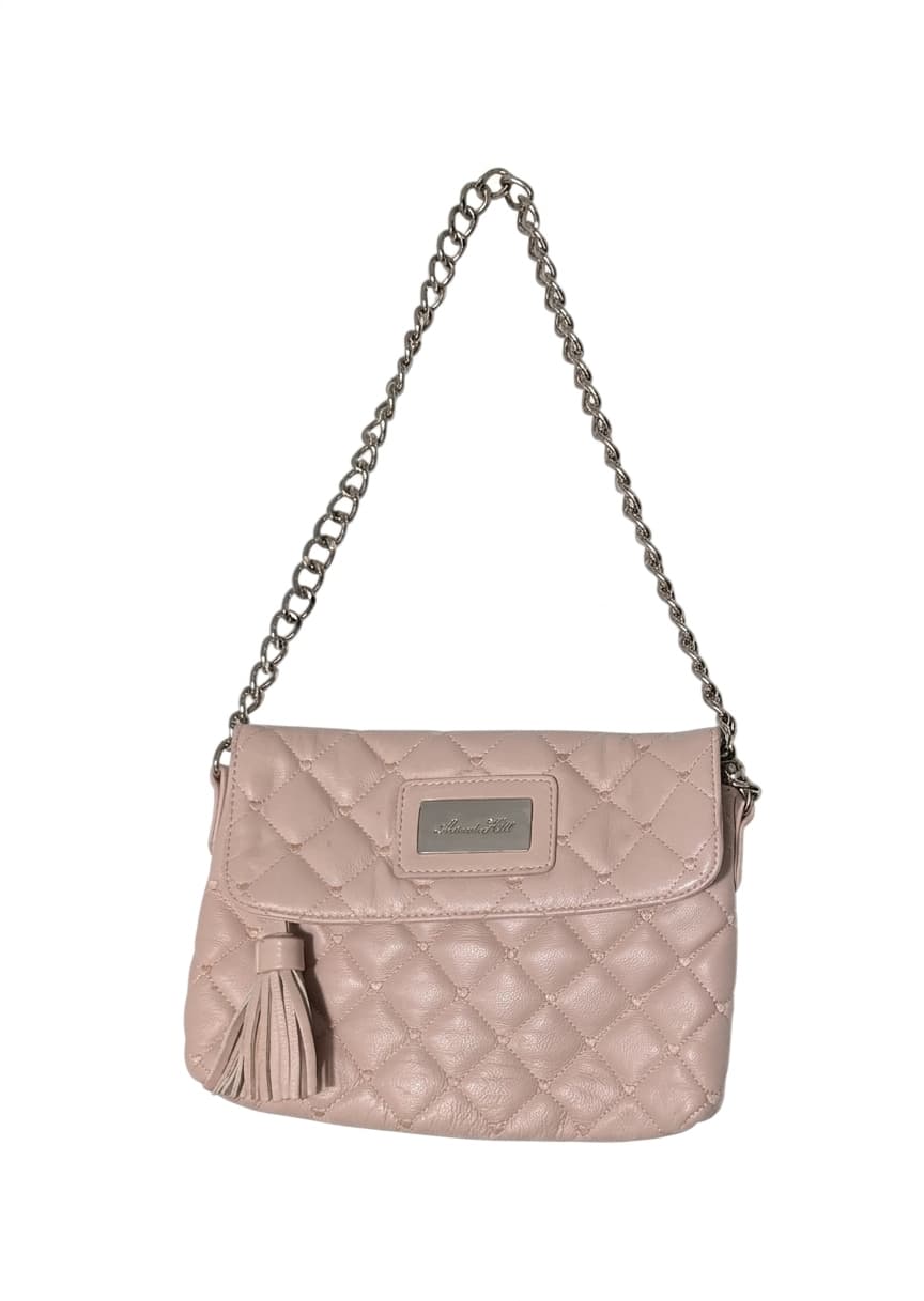 Alannah Hill Quilted Crossbody Bag - Blush Pink with Chain Strap — photo 1 of 5