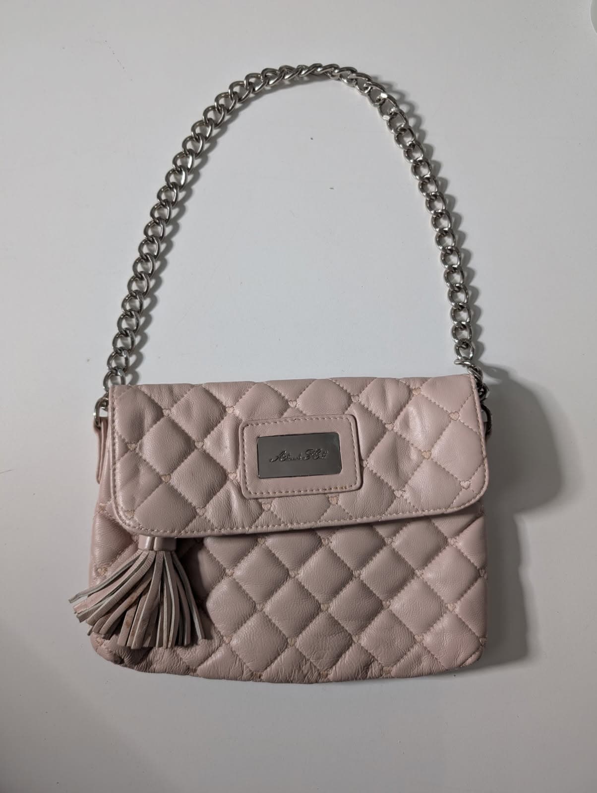 Alannah Hill Quilted Crossbody Bag - Blush Pink with Chain Strap — photo 2 of 5