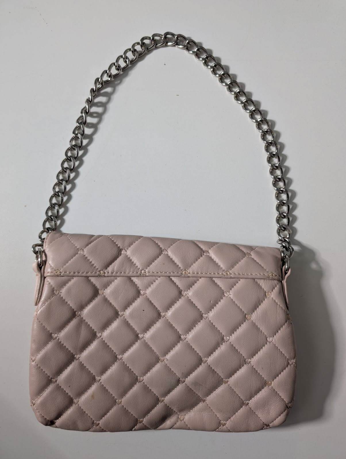 Alannah Hill Quilted Crossbody Bag - Blush Pink with Chain Strap — photo 5 of 5