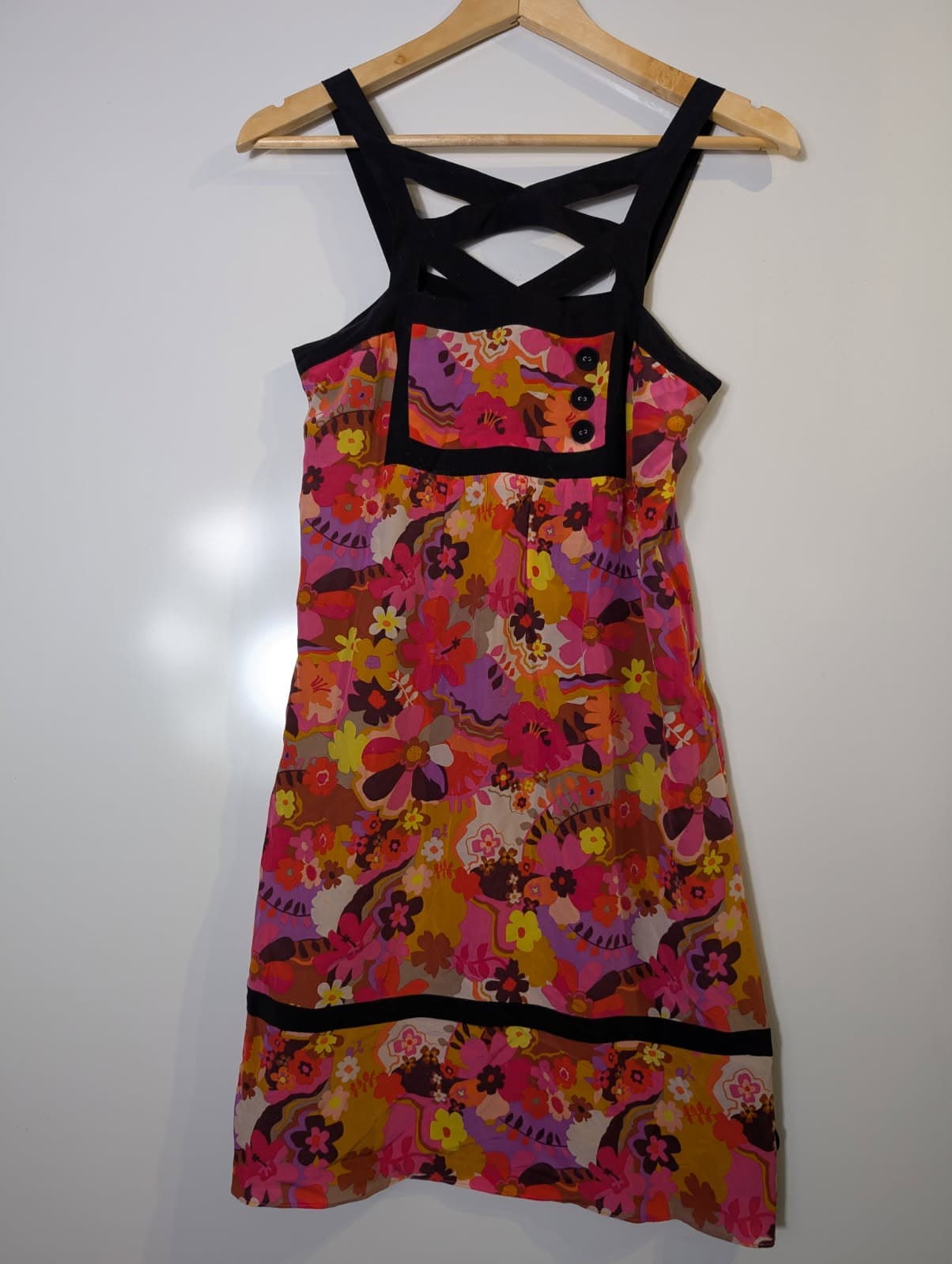 Alannah Hill Silk Floral Dress - Criss-Cross Back Size 8 — photo 6 of 8