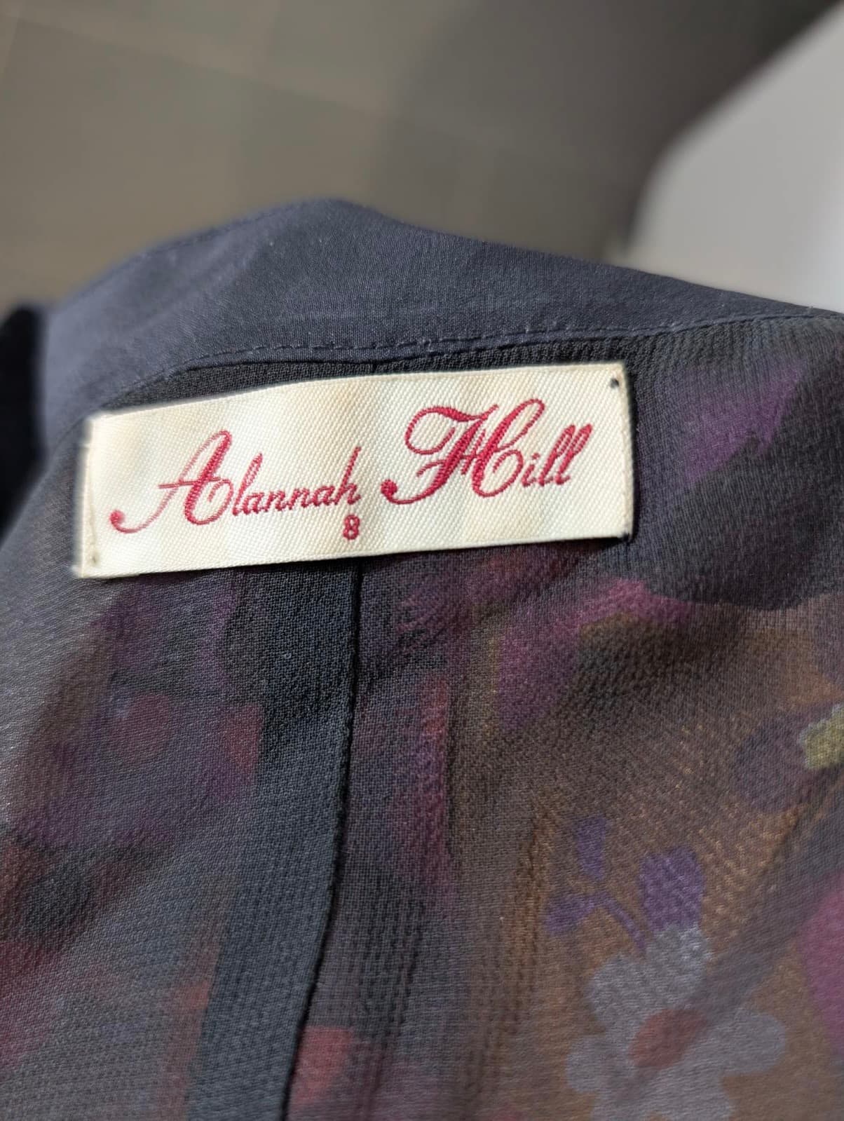 Alannah Hill Silk Floral Dress - Criss-Cross Back Size 8 — photo 8 of 8