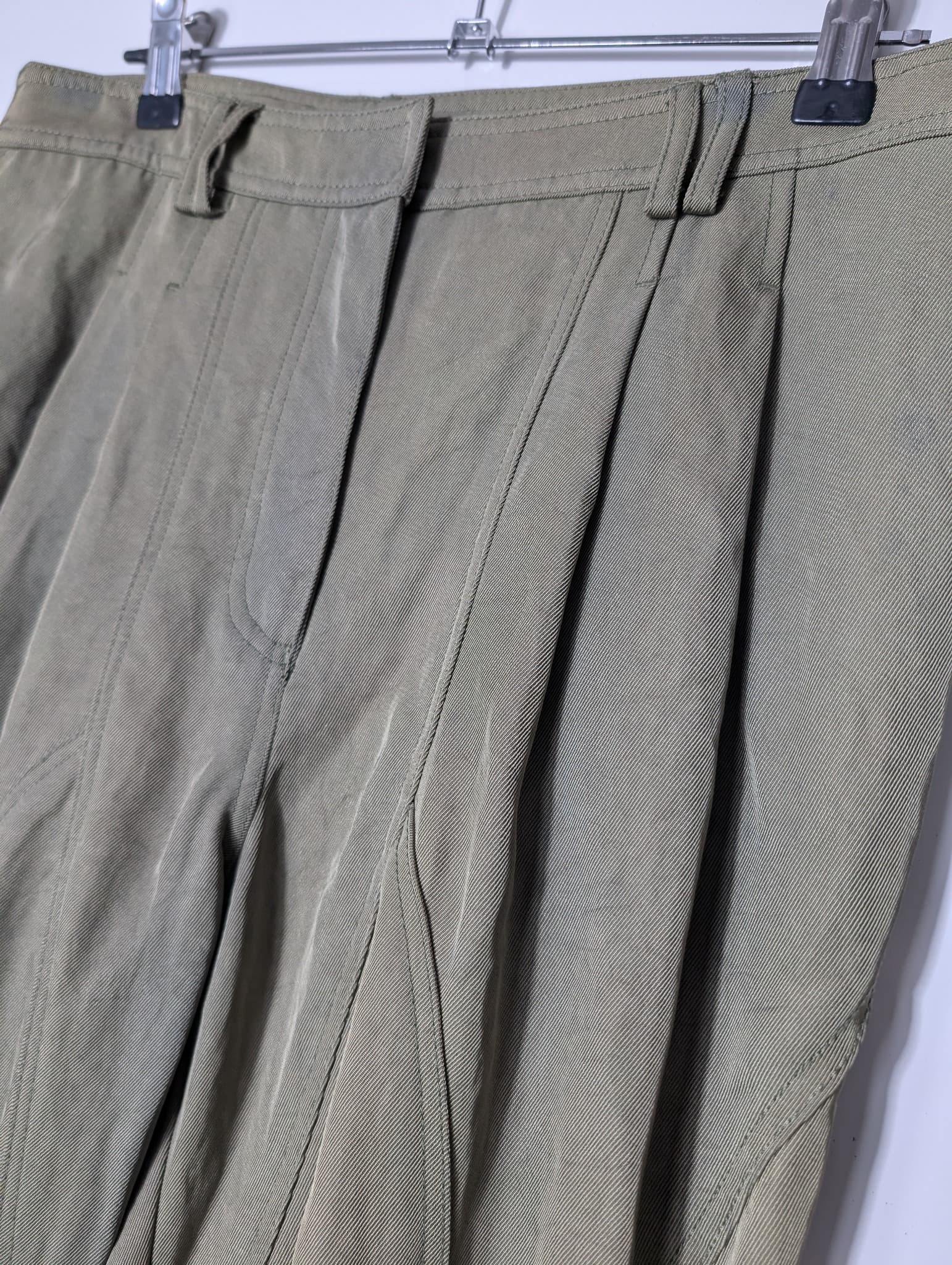 Alexander Wang Paneled Trousers Olive Green Women's Size 4 — photo 2 of 13