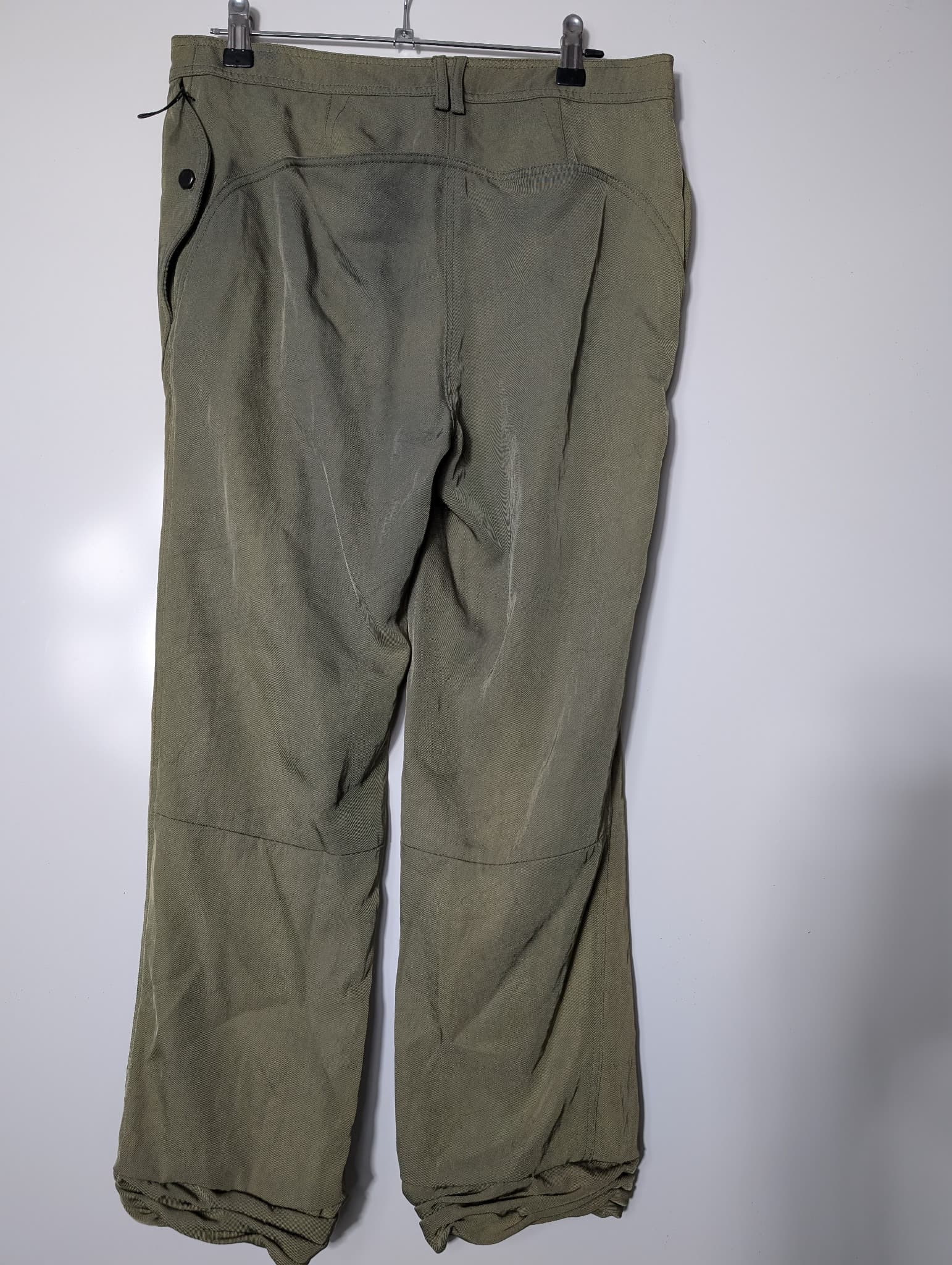Alexander Wang Paneled Trousers Olive Green Women's Size 4 — photo 4 of 13