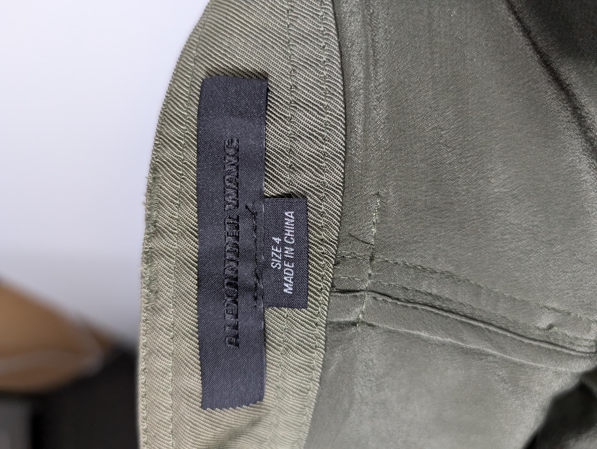 Alexander Wang Paneled Trousers Olive Green Women's Size 4 — photo 5 of 13