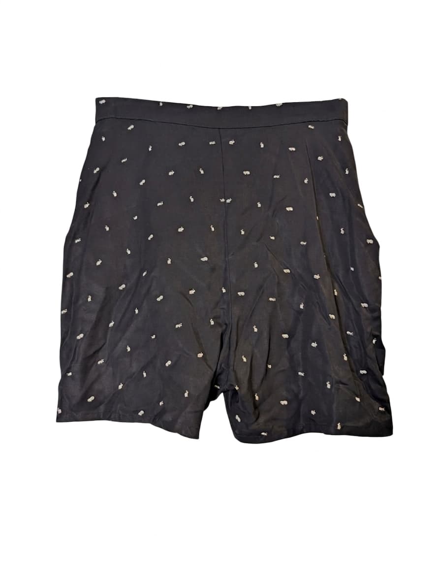 Alice McCall Black Shorts with White Rabbit Print - Size 12 — photo 1 of 8