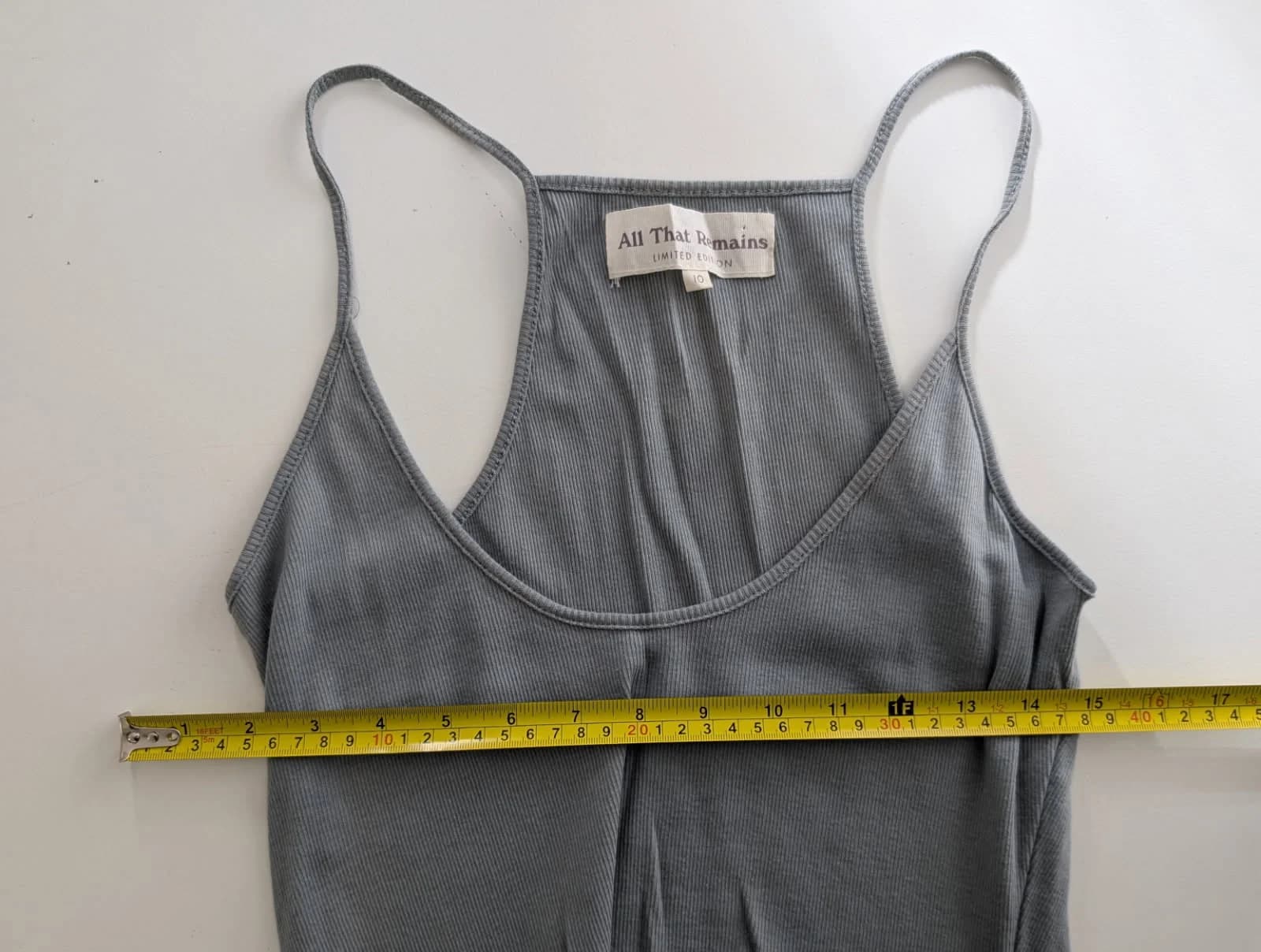 All That Remains Limited Edition Ribbed Tank Top Grey Size 10 — photo 3 of 7