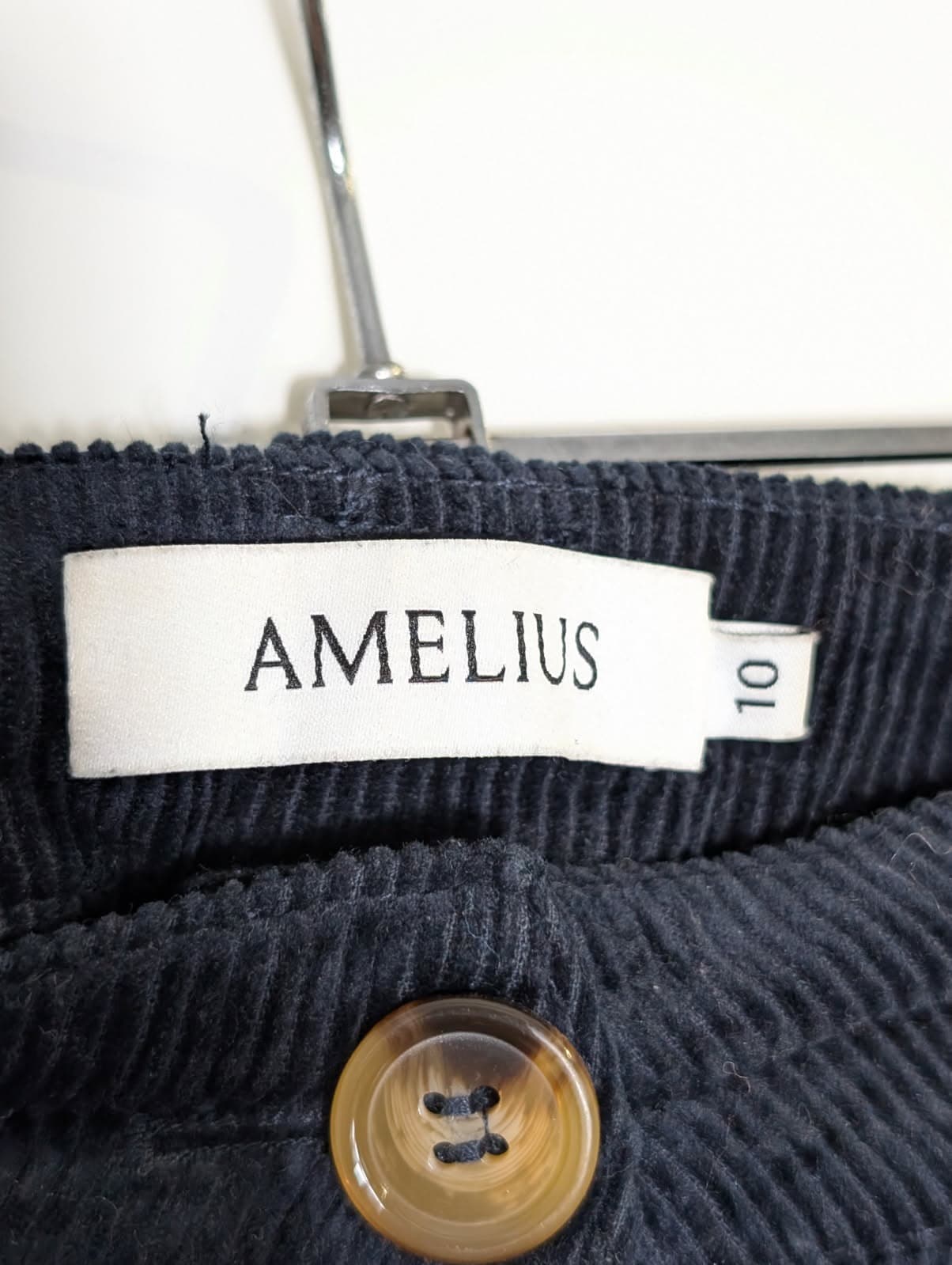 Amelius Corduroy Pants - Navy Blue Women's Size 10 — photo 3 of 6