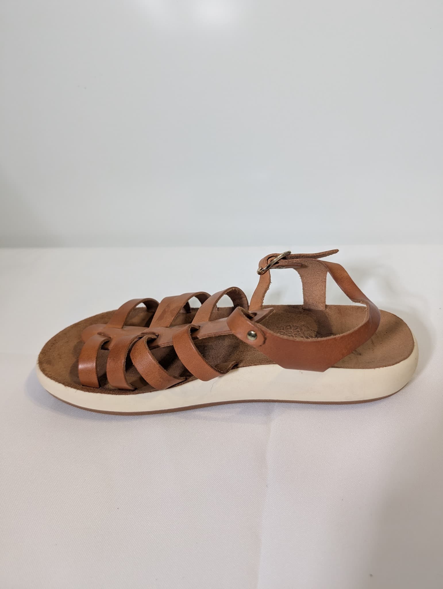 Ancient Greek Sandals Gladiator Sandals Brown Leather Size 39 — photo 3 of 8