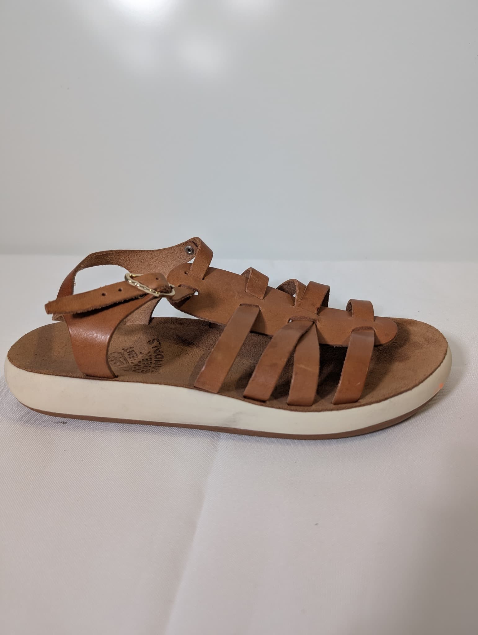 Ancient Greek Sandals Gladiator Sandals Brown Leather Size 39 — photo 5 of 8