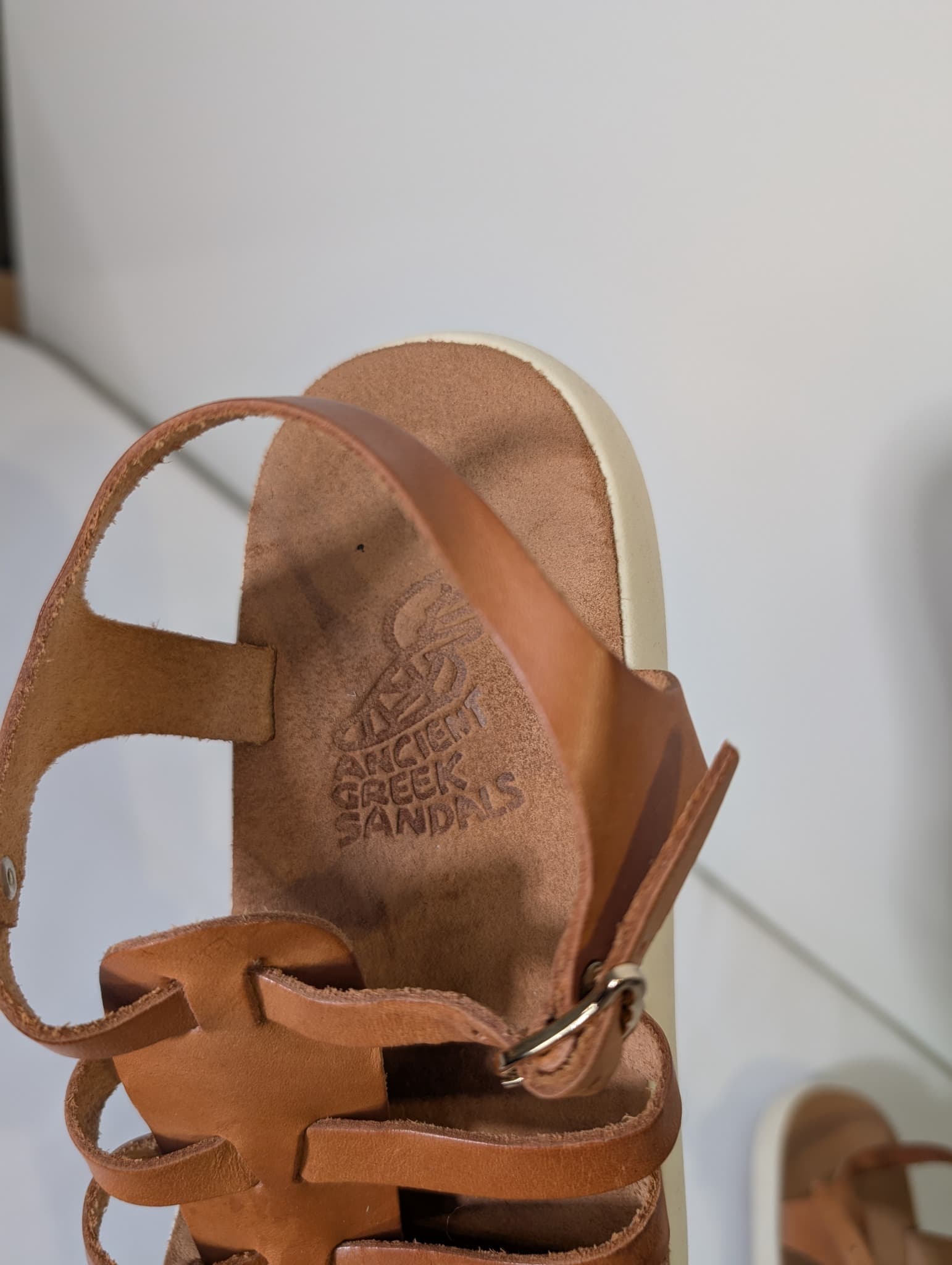 Ancient Greek Sandals Gladiator Sandals Brown Leather Size 39 — photo 6 of 8