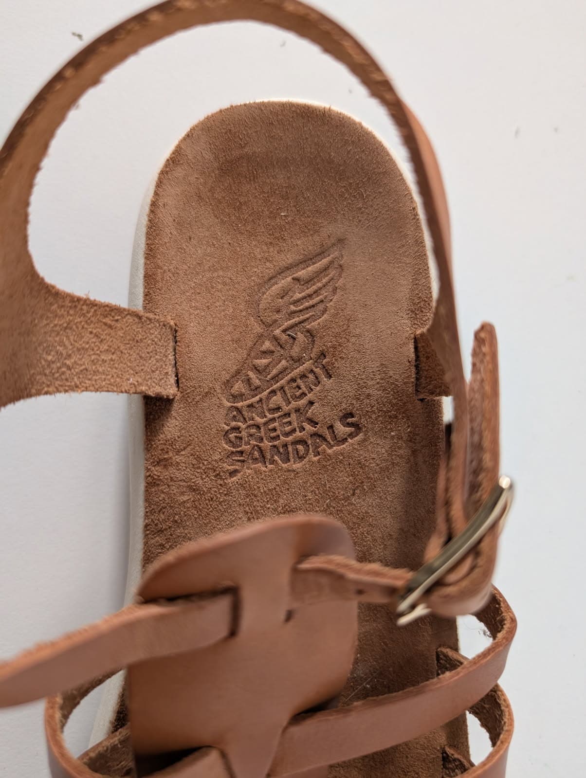 Ancient Greek Sandals - Tan Leather Gladiator Sandals EU 39 — photo 3 of 6