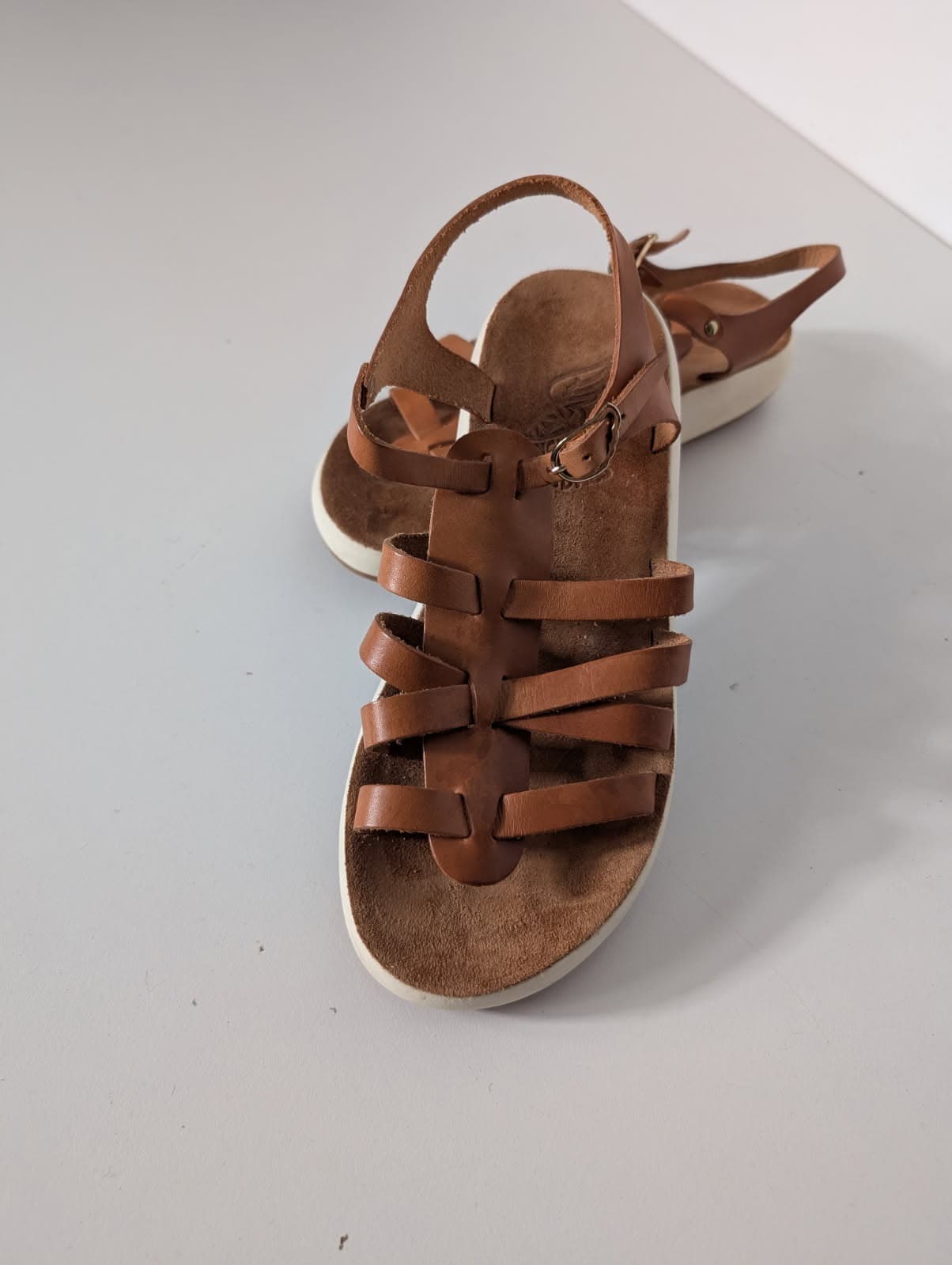 Ancient Greek Sandals - Tan Leather Gladiator Sandals EU 39 — photo 6 of 6