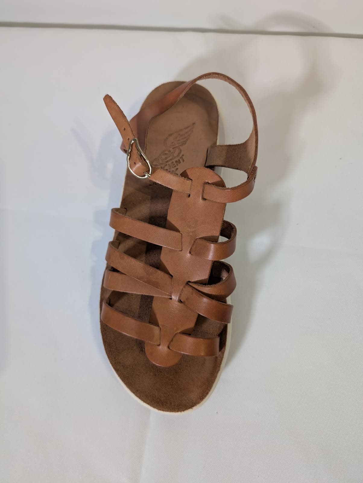 Ancient Greek Sandals - Tan Leather Gladiator Sandals Women's Size 39 — photo 7 of 8