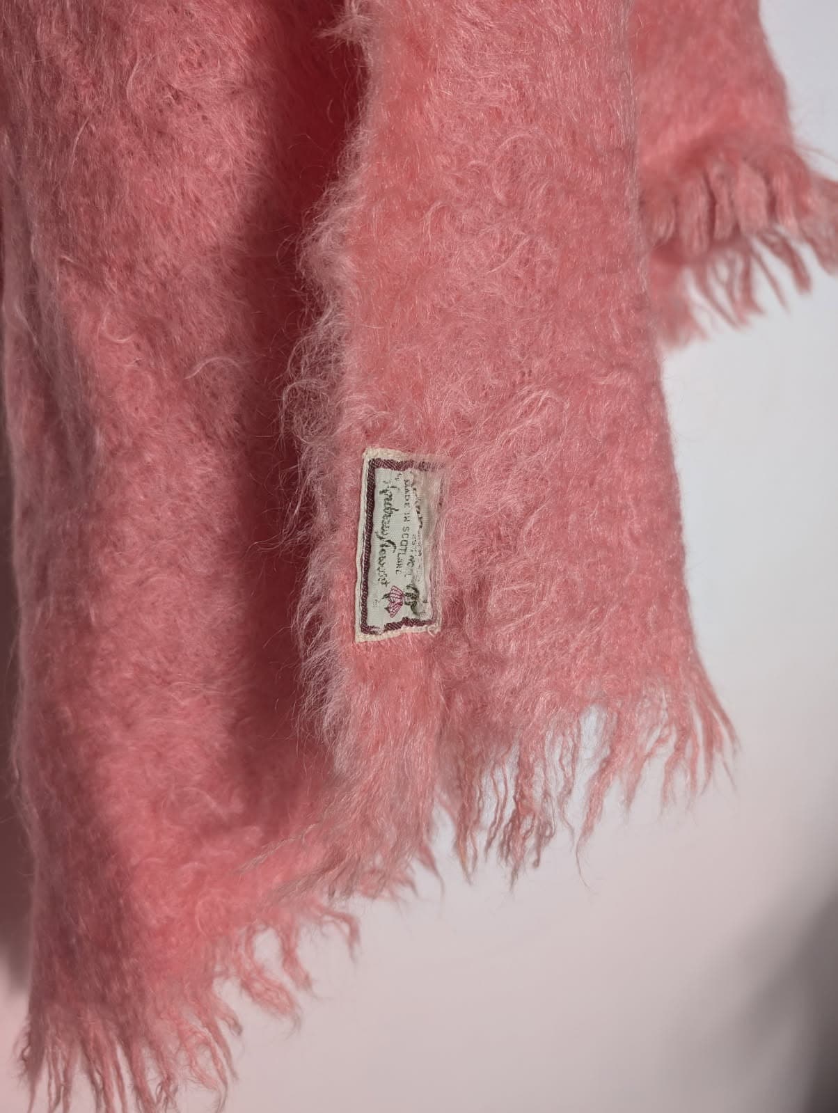 Andrew Stewart Pink Mohair Scarf - Made In Scotland — photo 5 of 6