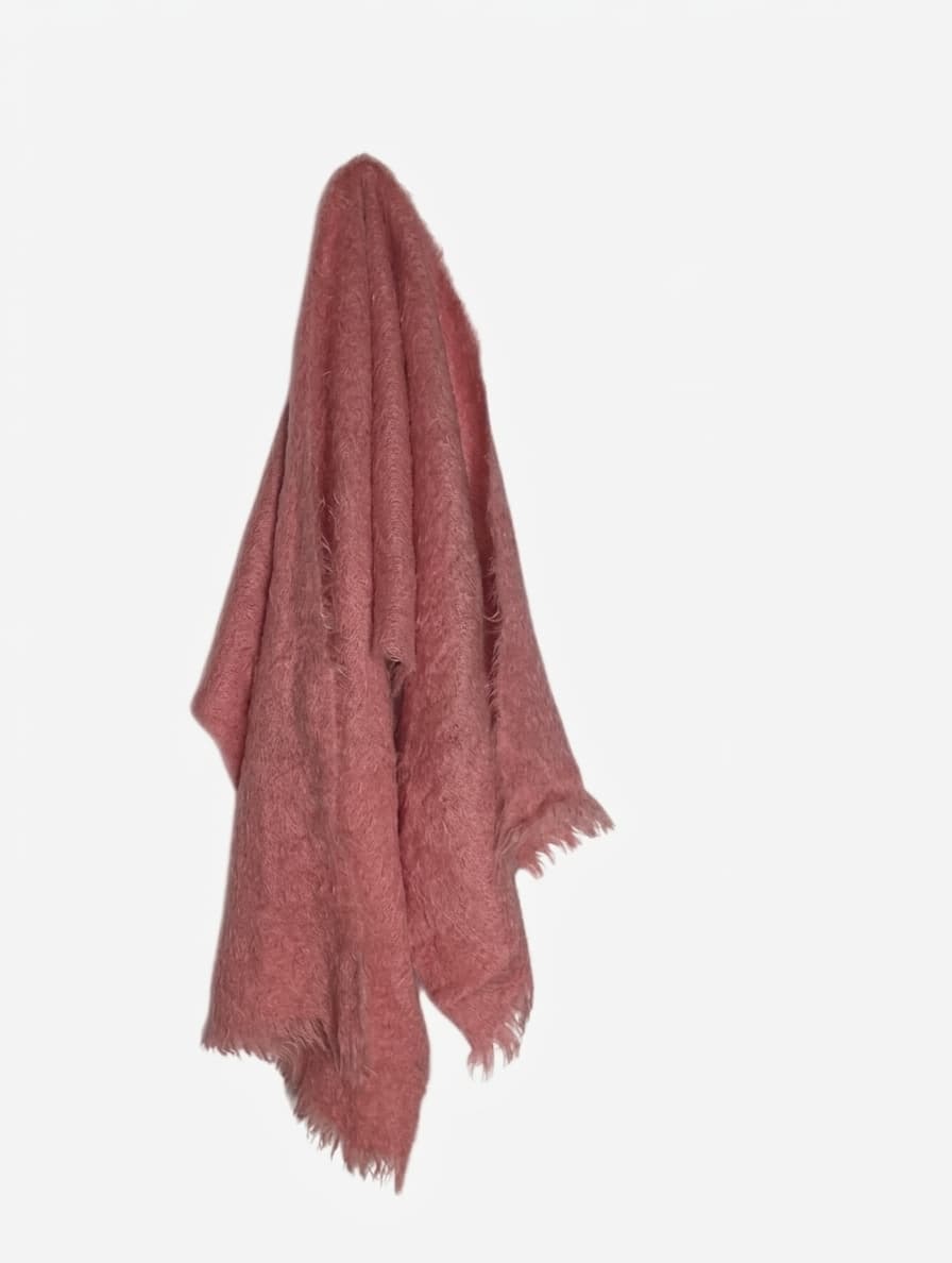 Andrew Stewart Pink Mohair Scarf - Made In Scotland — photo 1 of 6