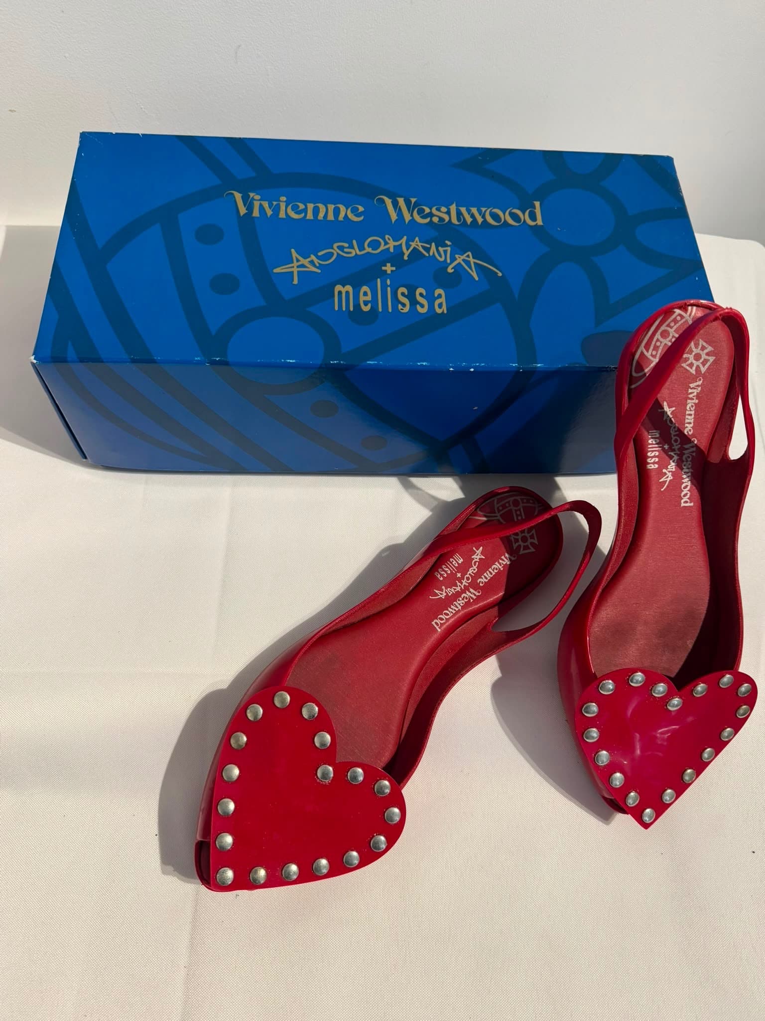 Anglomania + Melissa Zen Girl Heart Flats - Red EU 37 — photo 1 of 5