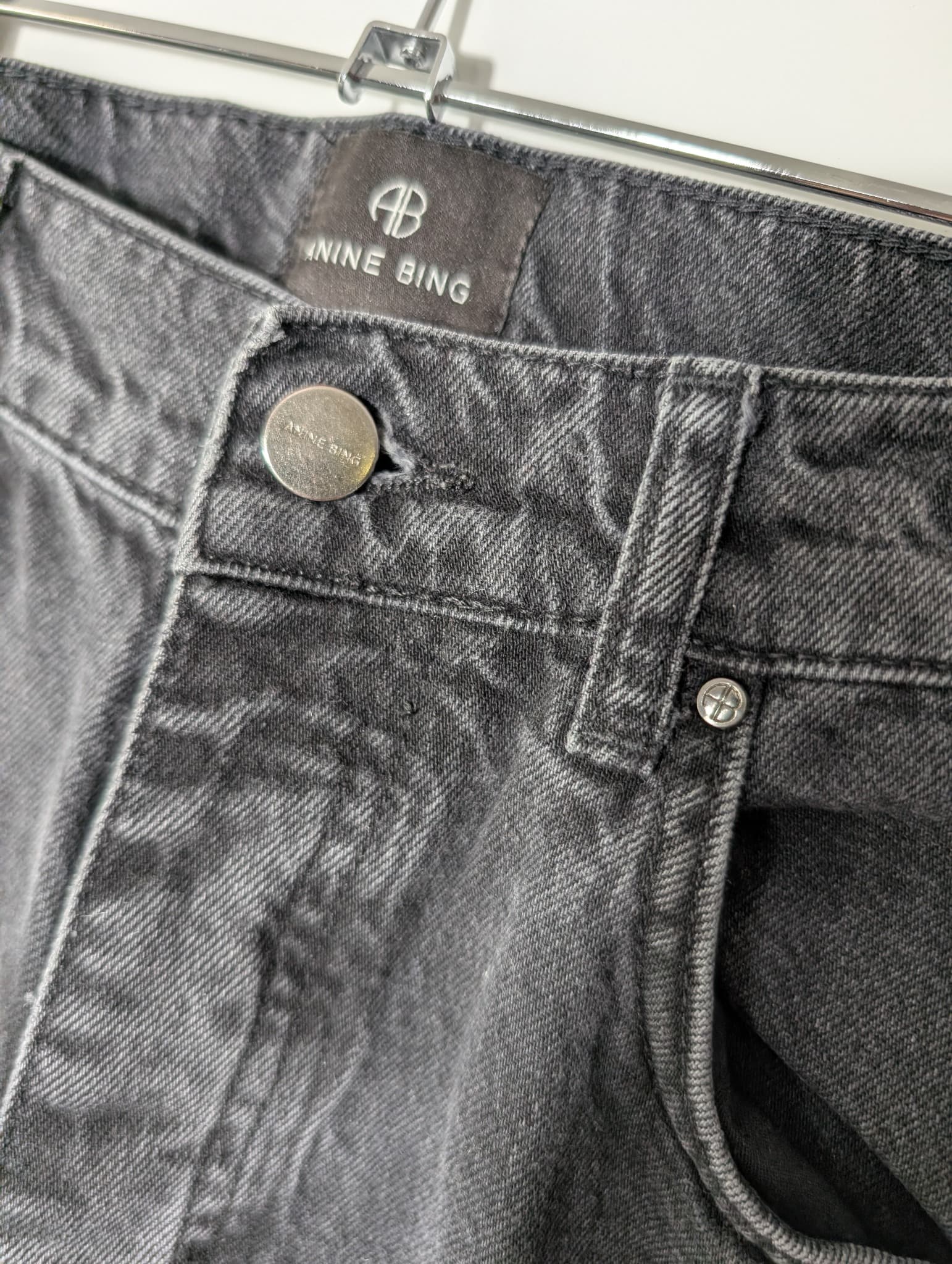 ANINE BING Tyler Jeans Washed Black Size 29 — photo 2 of 8
