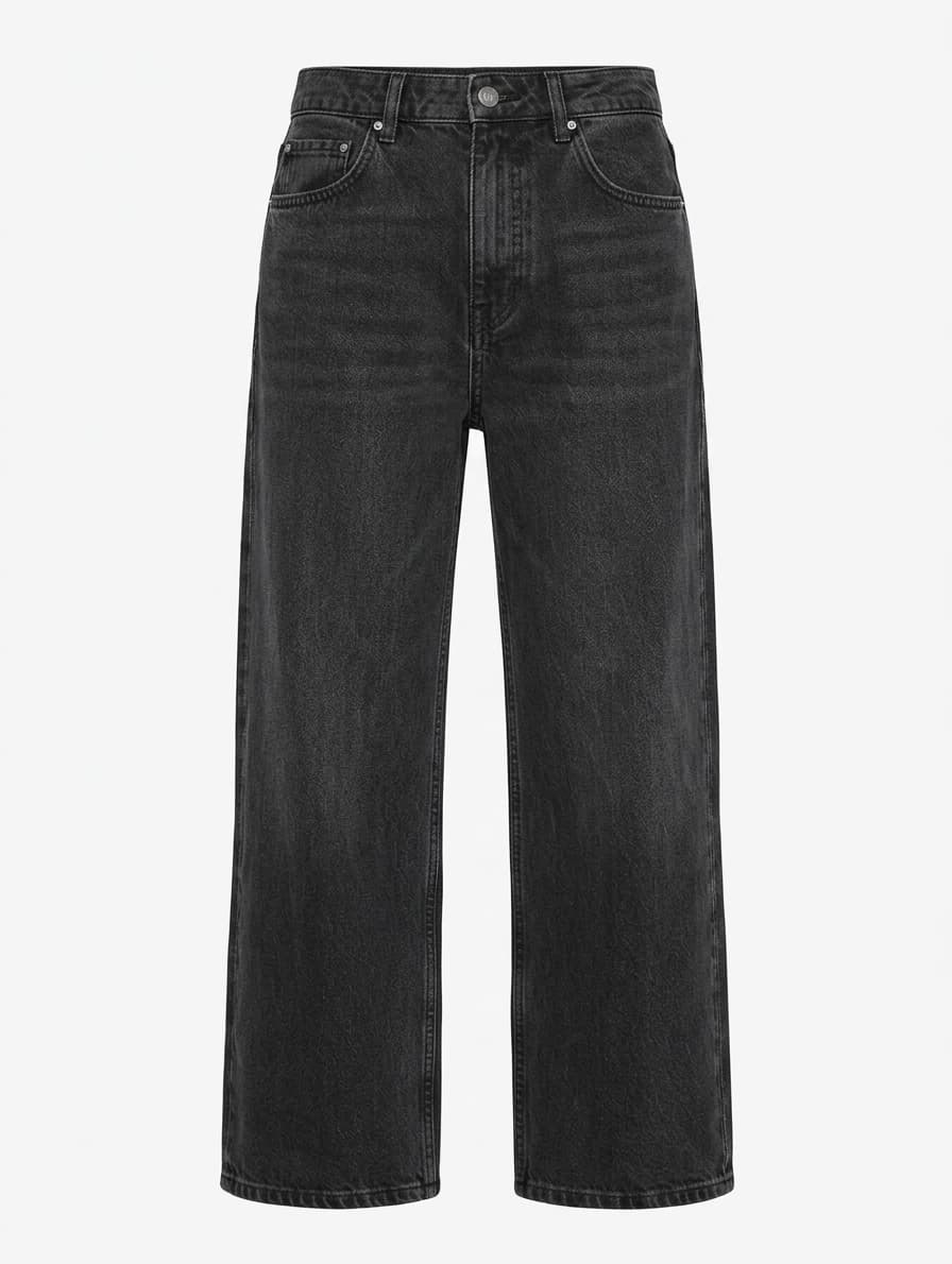 Anine Bing Tyler Jeans Washed Black Straight Leg Size 29 — photo 1 of 6