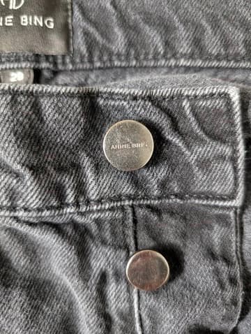Anine Bing Wide Leg Denim Jeans - Black Size 29 — photo 6 of 6
