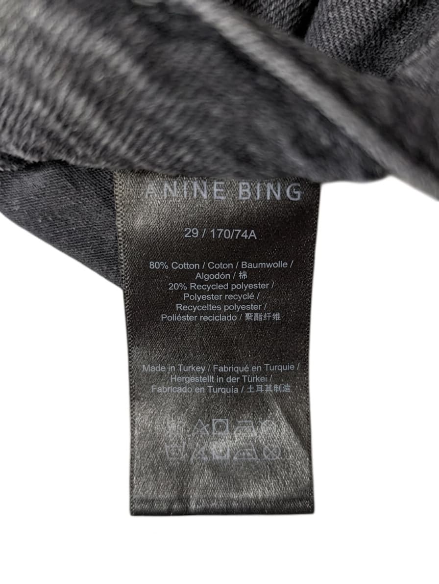 Anine Bing Wide Leg Denim Jeans - Black Size 29 — photo 3 of 6