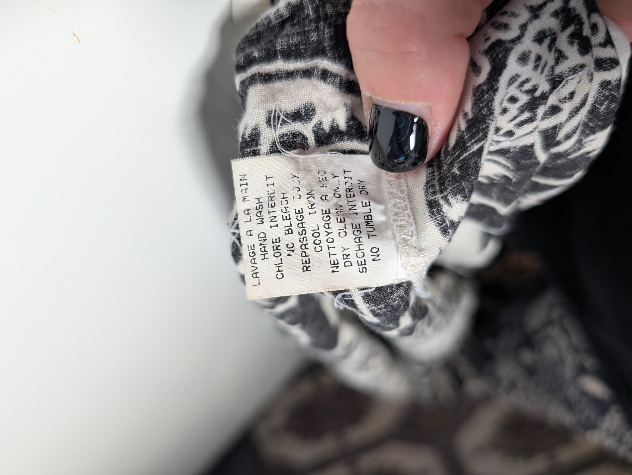 ANITSA Embroidered Sequin Maxi Skirt Black and White Size L — photo 7 of 7