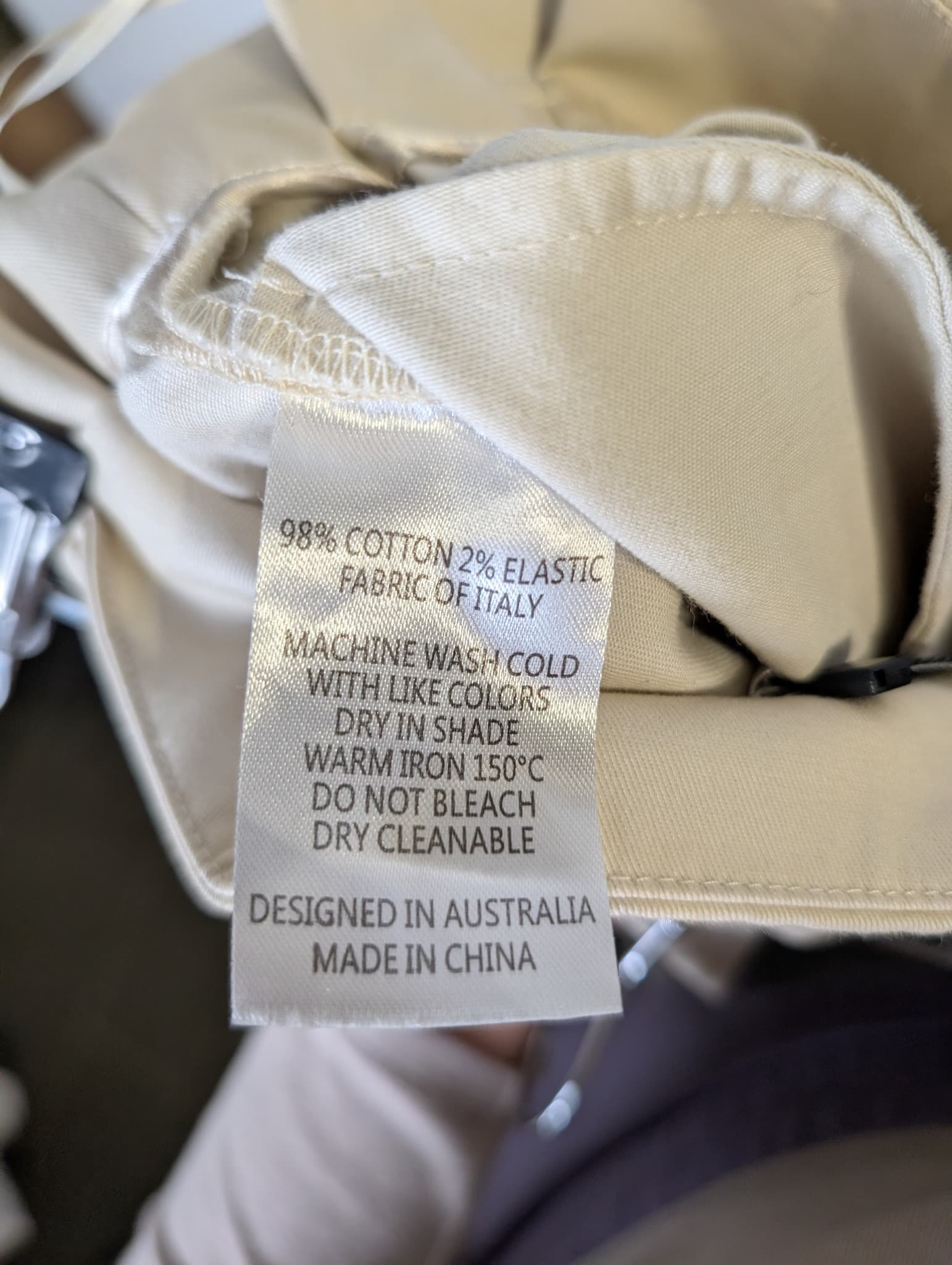 ANNA QUAN Emmett Wide-Leg Belted Trousers Beige AU 8 — photo 9 of 9