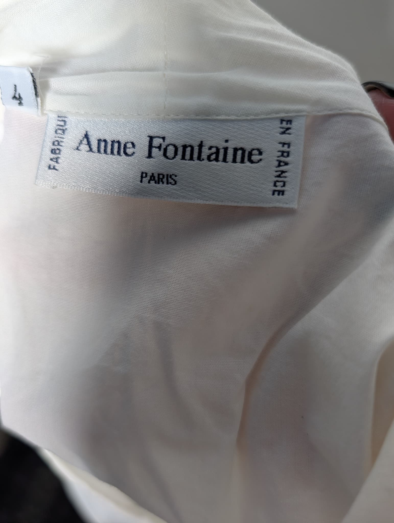 Anne Fontaine Button-Down Blouse White Size 4 — photo 5 of 7