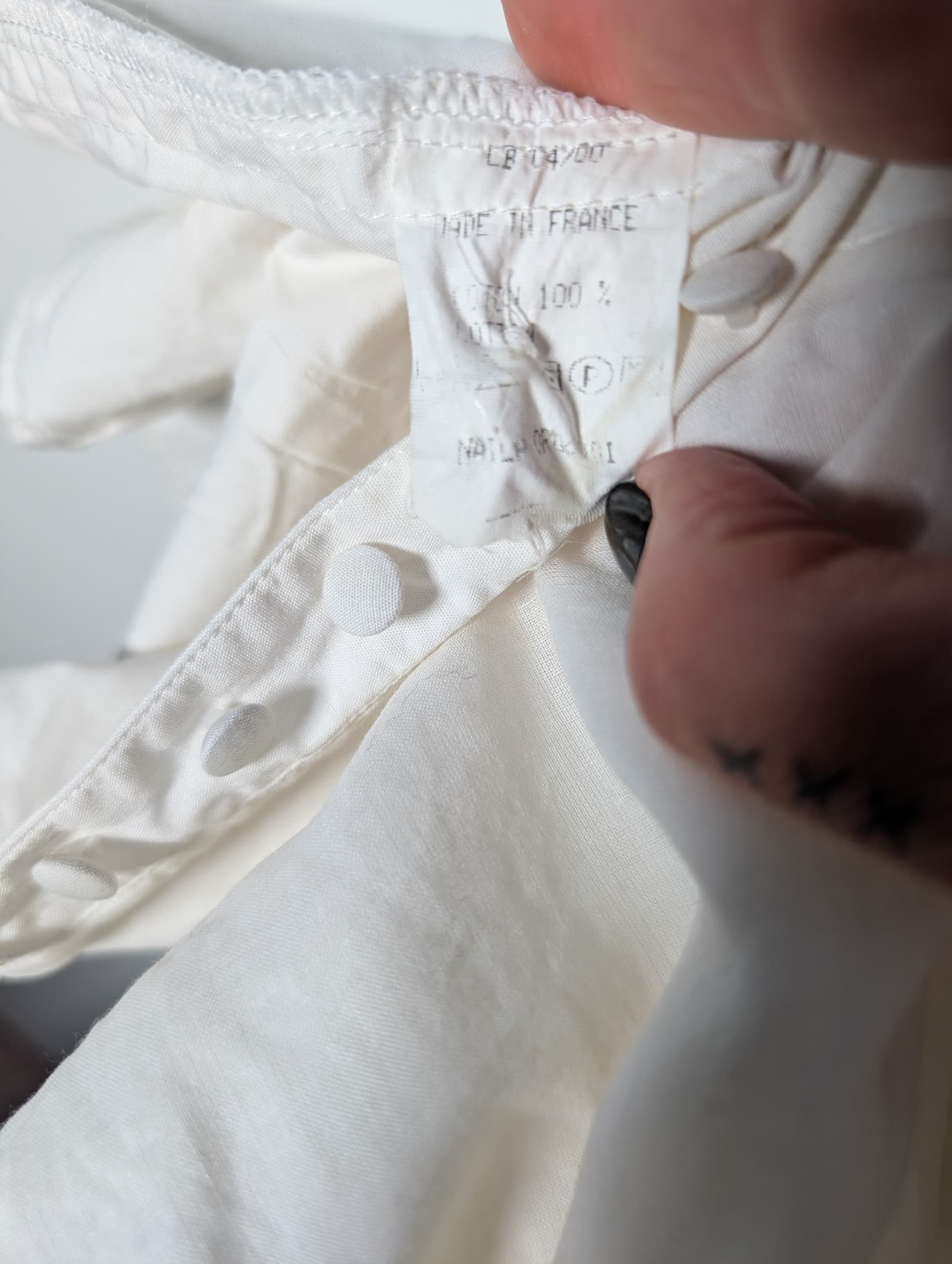 Anne Fontaine Button-Down Blouse White Size 4 — photo 7 of 7