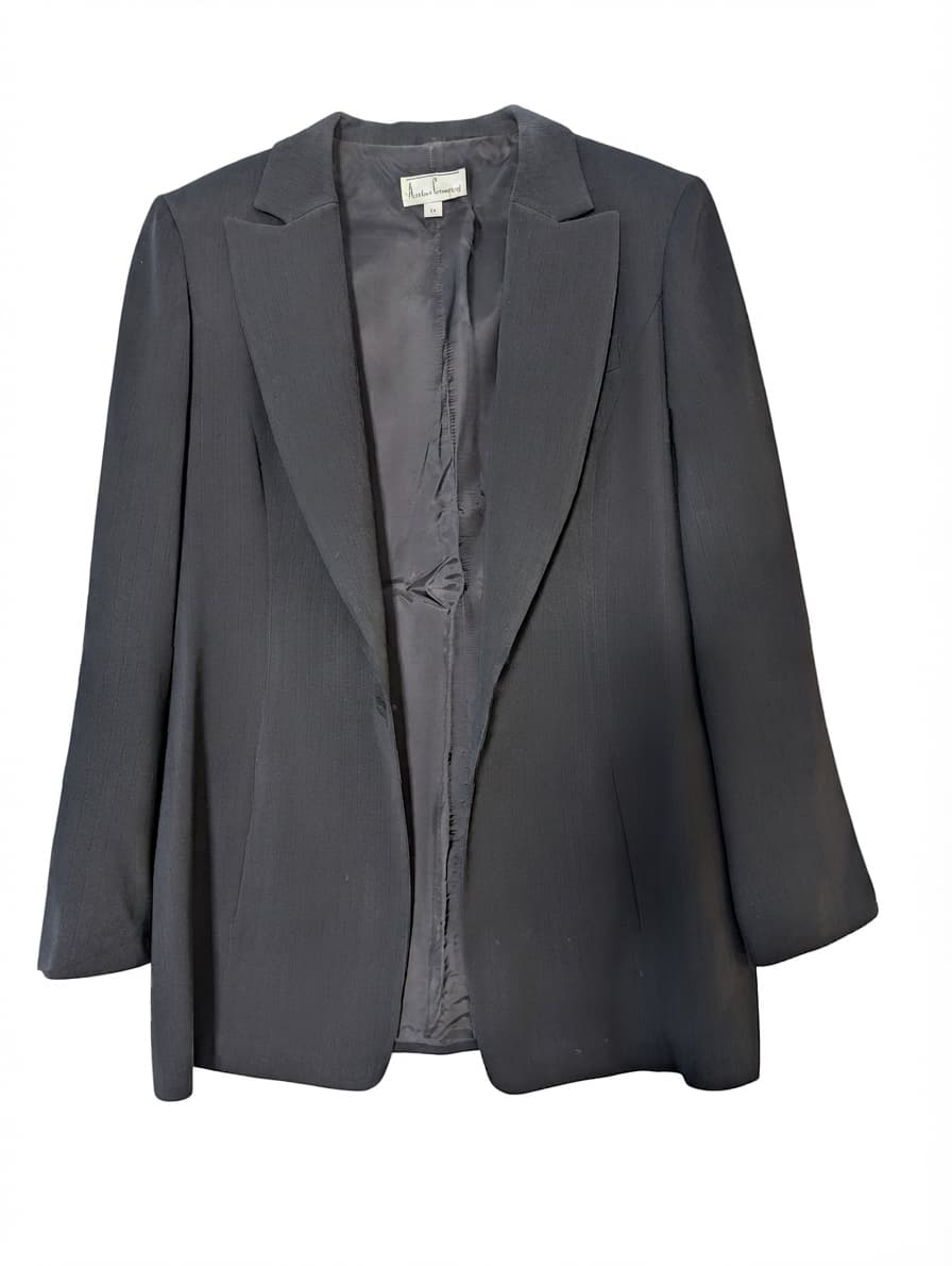 Anthea Crawford Blazer Jacket Black Women's Size 14 — photo 1 of 11