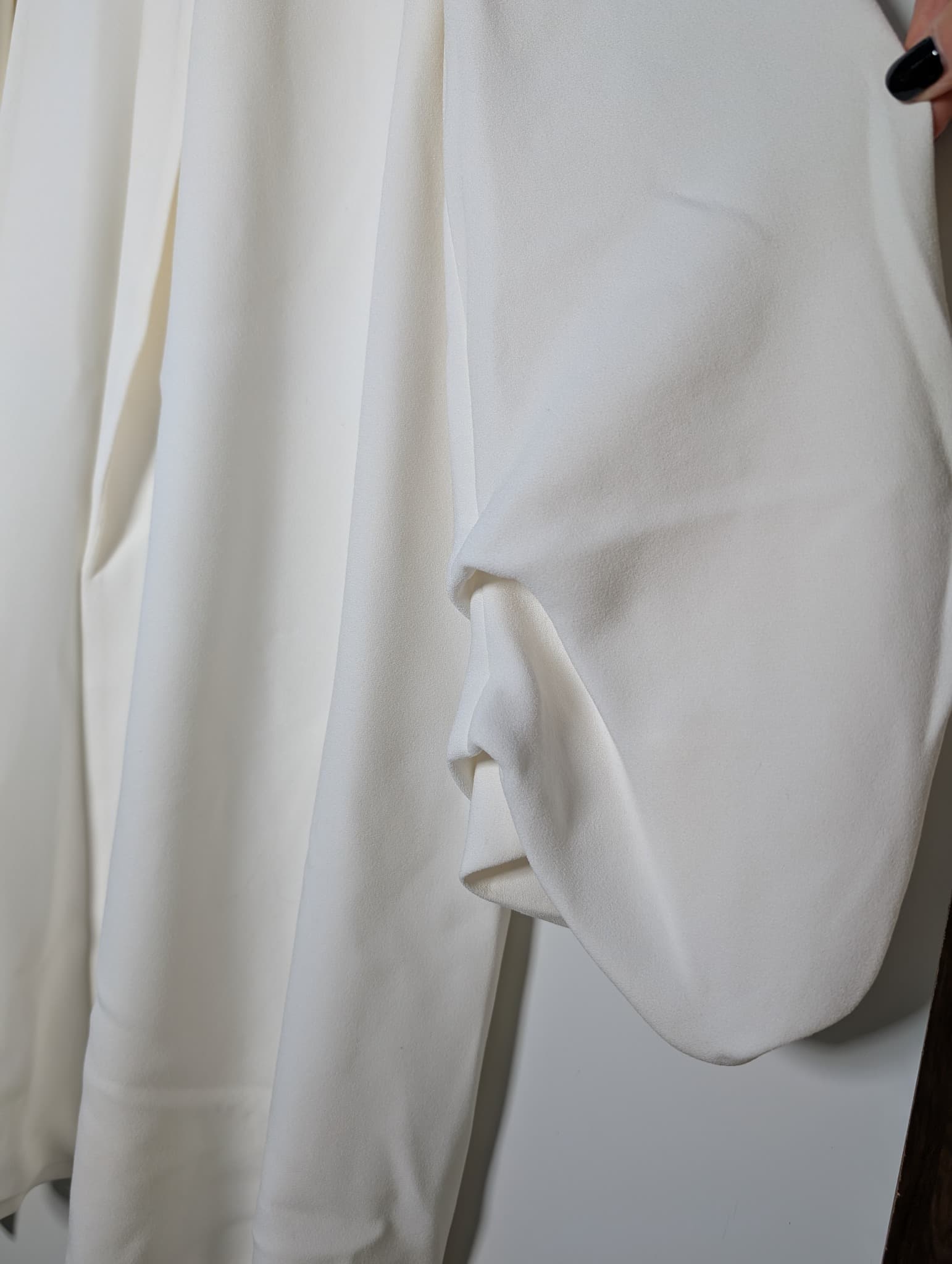 Anthea Crawford Crepe Blazer White Size 16 — photo 3 of 8