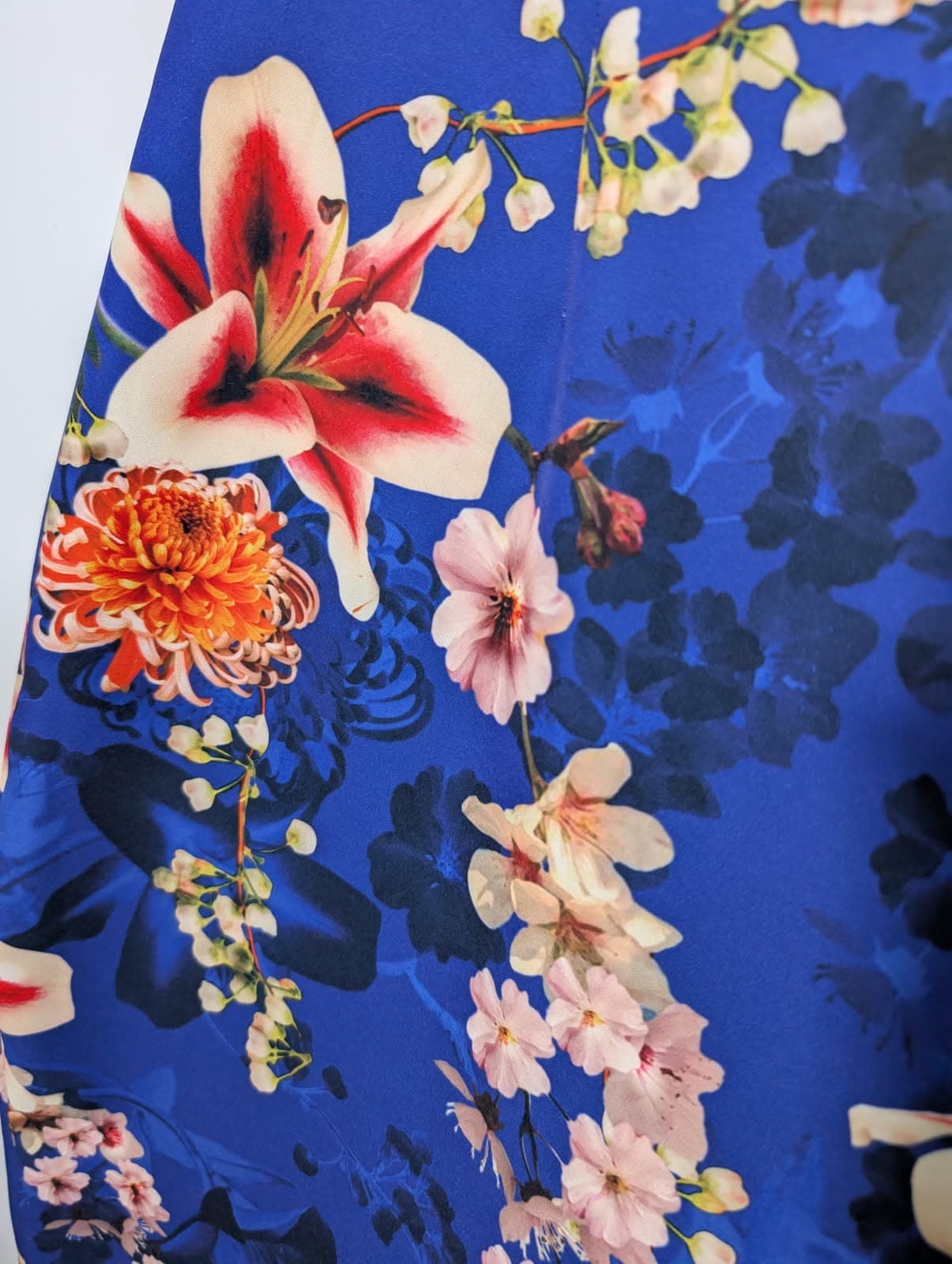 Anthea Crawford Floral Print Pencil Dress - Blue Size 18 — photo 6 of 7