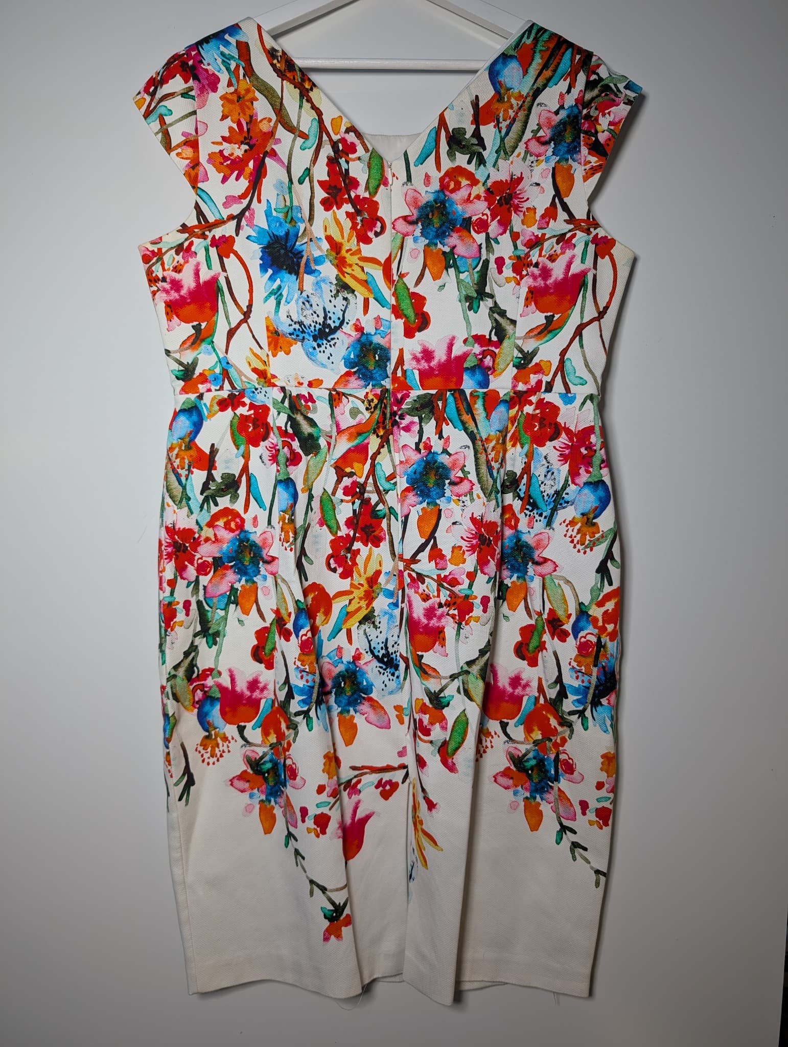 Anthea Crawford Floral Print Sheath Dress Size 18 — photo 5 of 8
