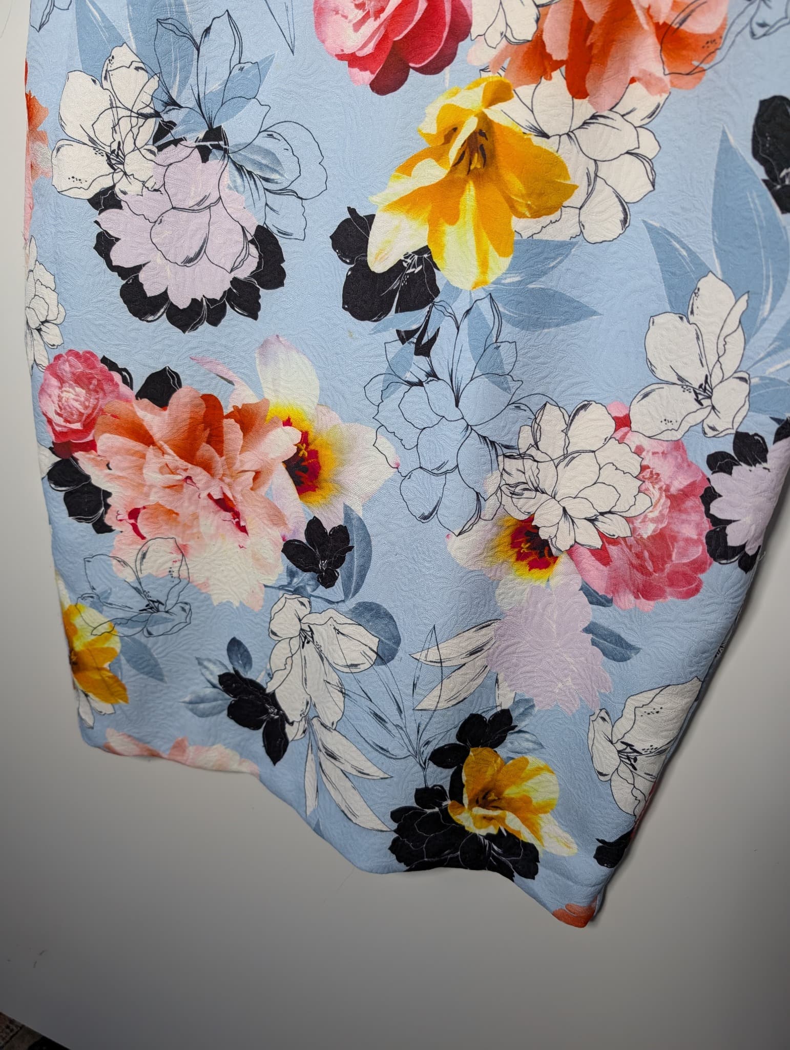 Anthea Crawford Floral Print Textured Sheath Dress Size 18 — photo 4 of 8