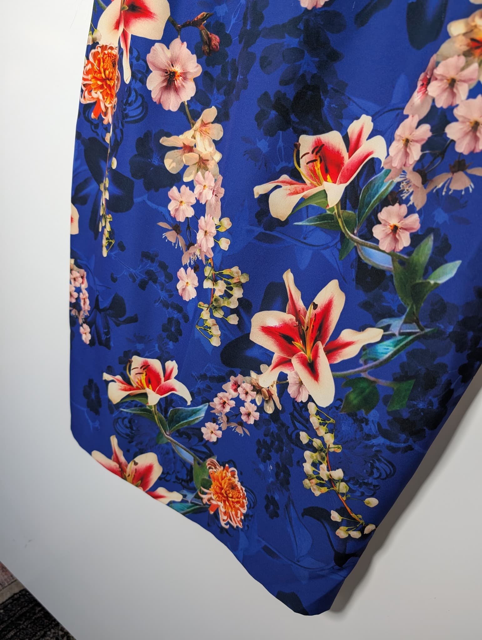 Anthea Crawford Floral Sheath Dress Blue Size 18 — photo 3 of 8