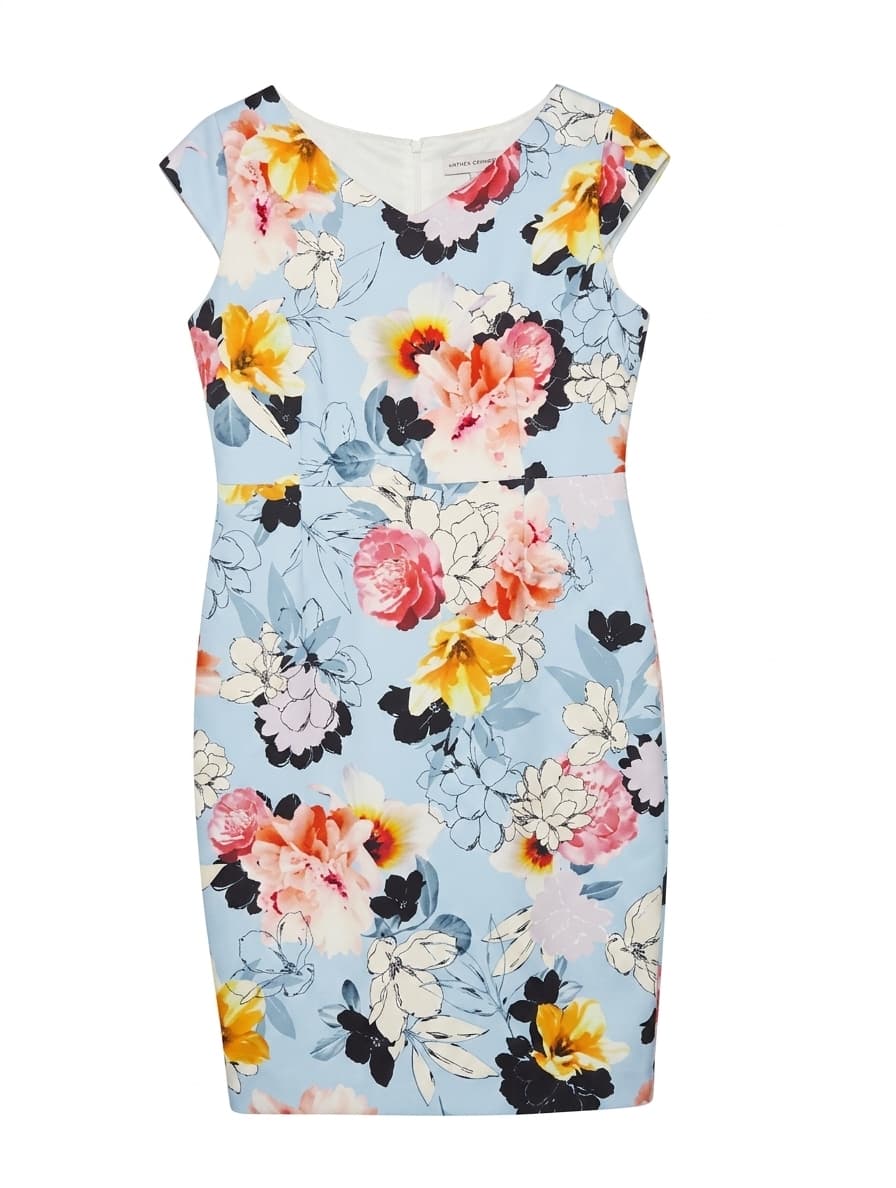 Anthea Crawford Floral Sheath Dress - Women's Size 18 — photo 1 of 7