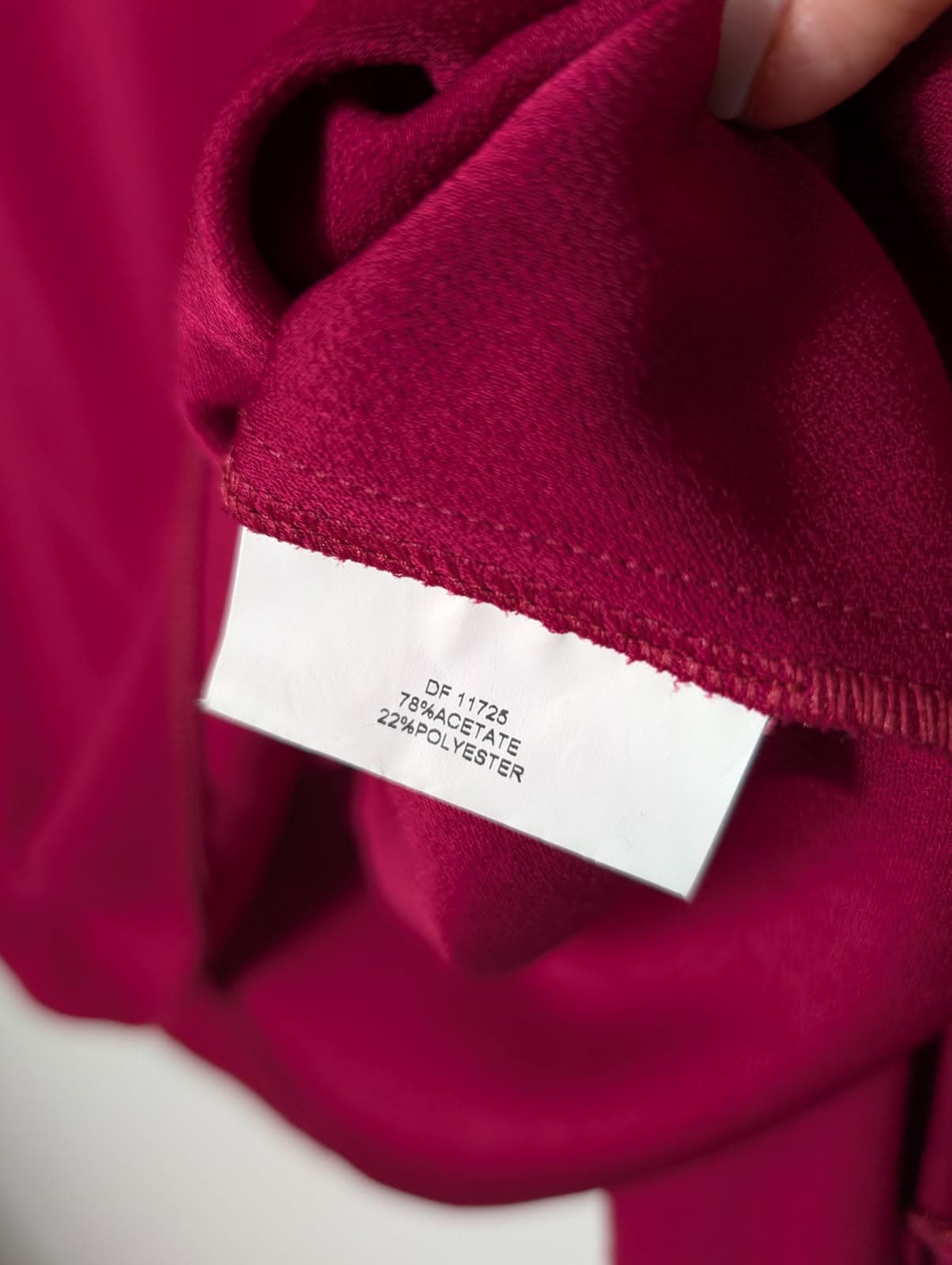 Anthea Crawford Magenta Ruffle Sleeve Blouse - Size 16 — photo 4 of 6