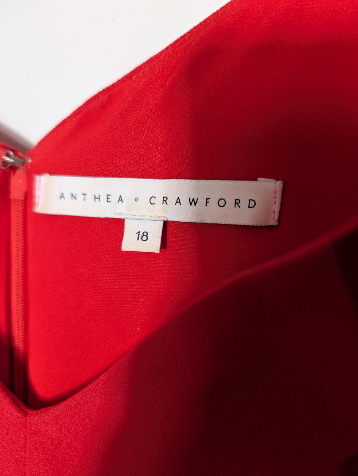 Anthea Crawford Red Sleeveless Sheath Dress - Size 18 — photo 6 of 6