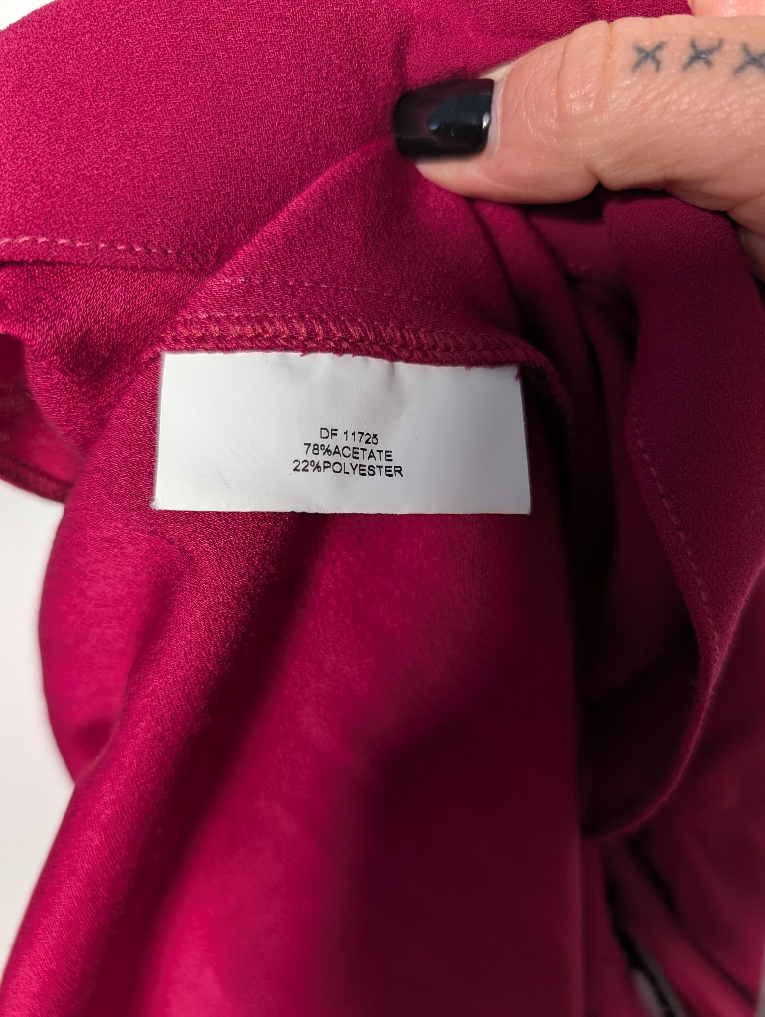 Anthea Crawford Ruffle Sleeve Blouse Burgundy Size 16 — photo 6 of 12