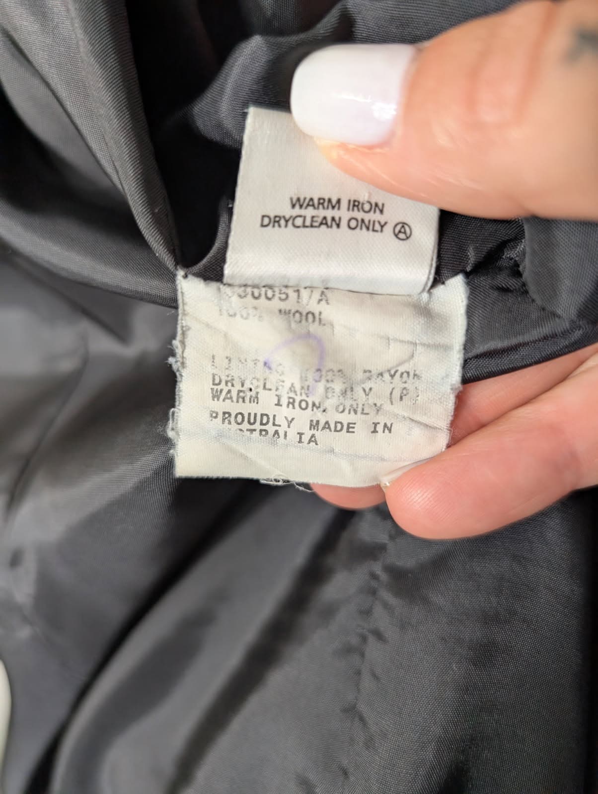 Anthea Crawford Women's Blazer - Pure New Wool Black Size 14 — photo 7 of 7