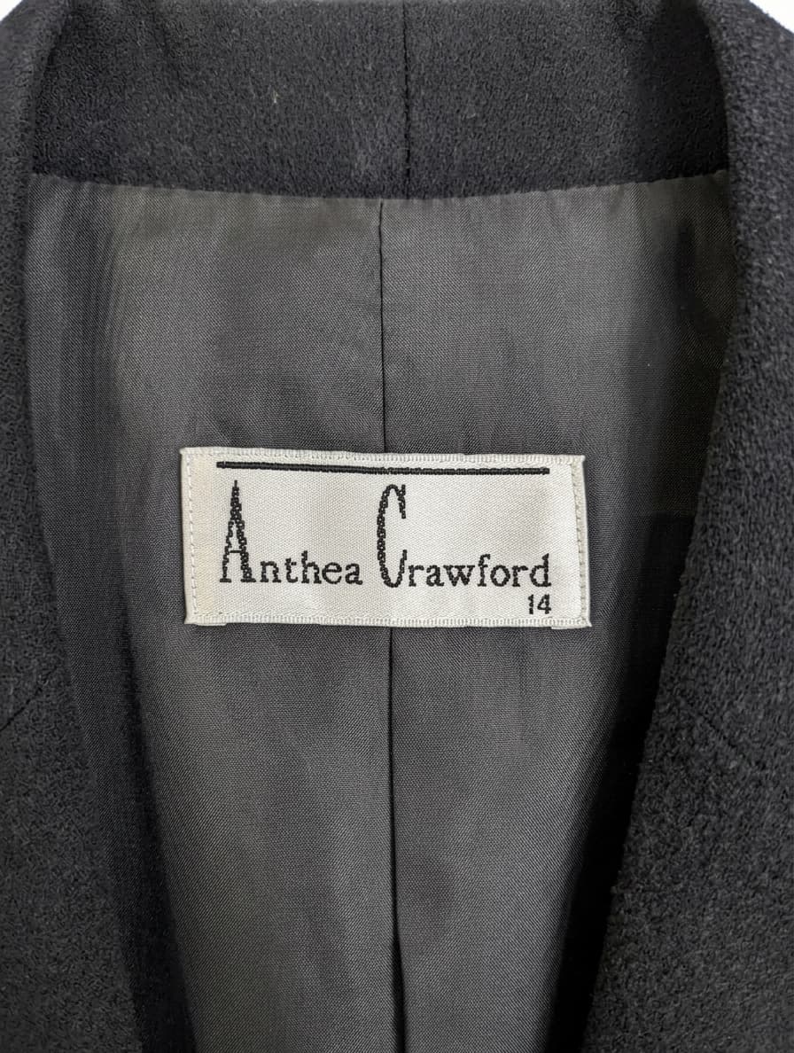 Anthea Crawford Women's Blazer - Pure New Wool Black Size 14 — photo 3 of 7