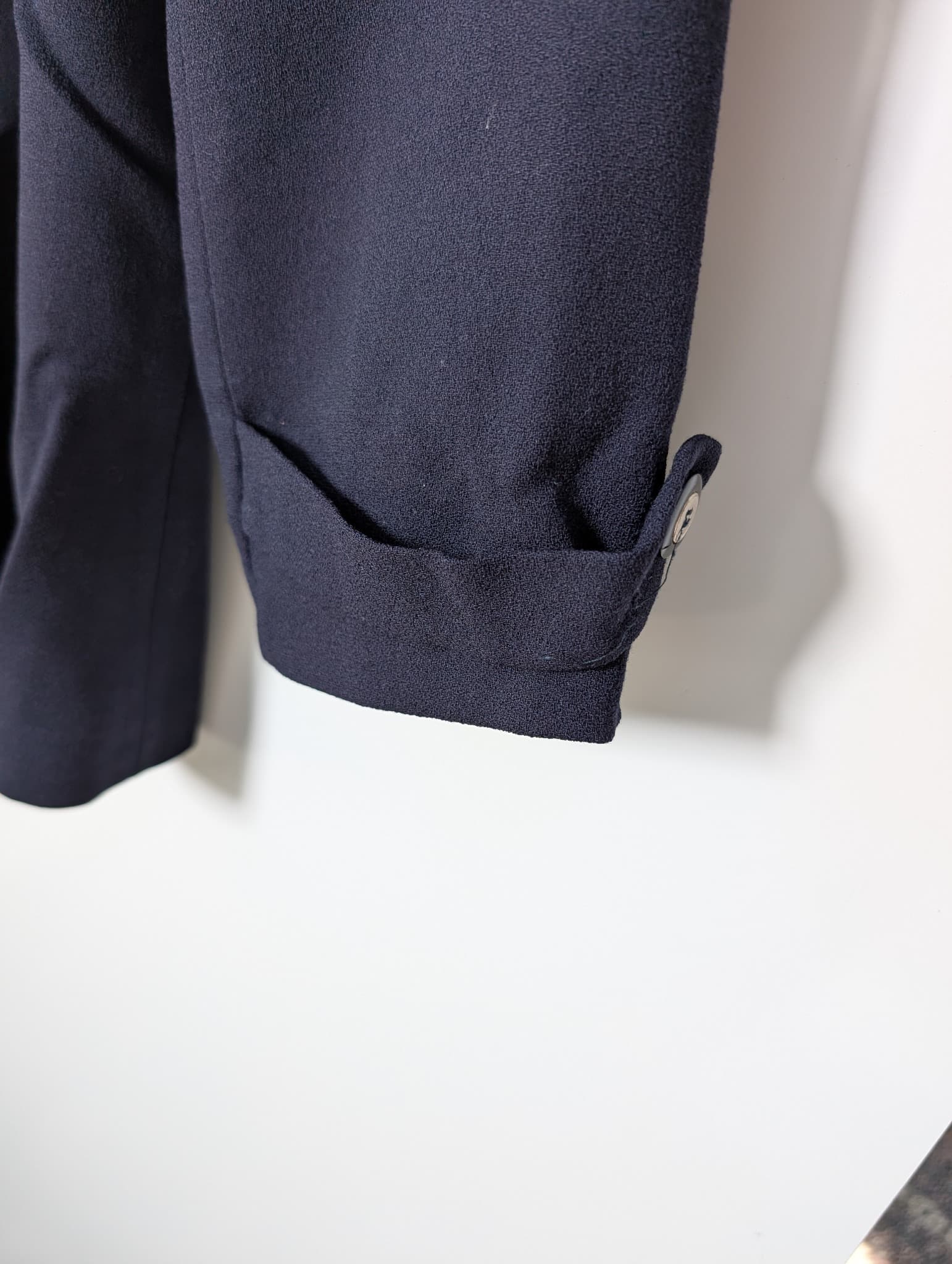 Anthea Crawford Wool Double-Breasted Blazer Navy Blue Women's AU 14 — photo 2 of 7