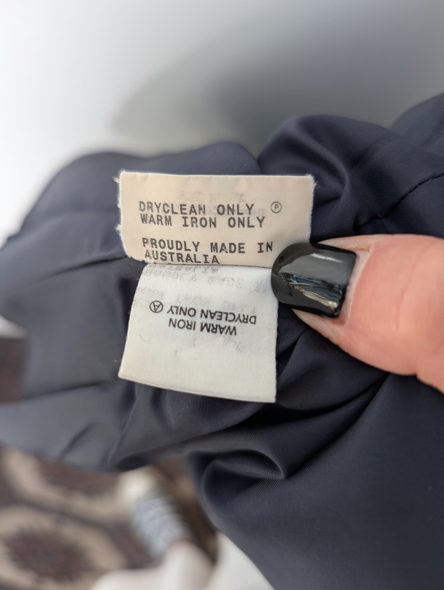 Anthea Crawford Wool Double-Breasted Blazer Navy Blue Women's AU 14 — photo 6 of 7