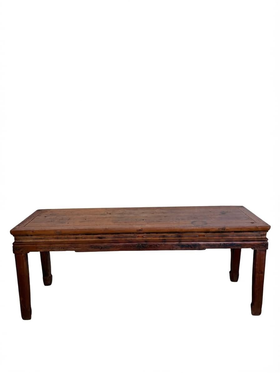 Antique Chinese Elm Wood Altar Table Rustic Console Bench Hall Table — photo 1 of 9